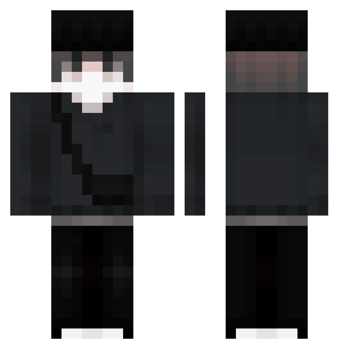 Huzz_F9Pb8sb Minecraft skin, front and back view
