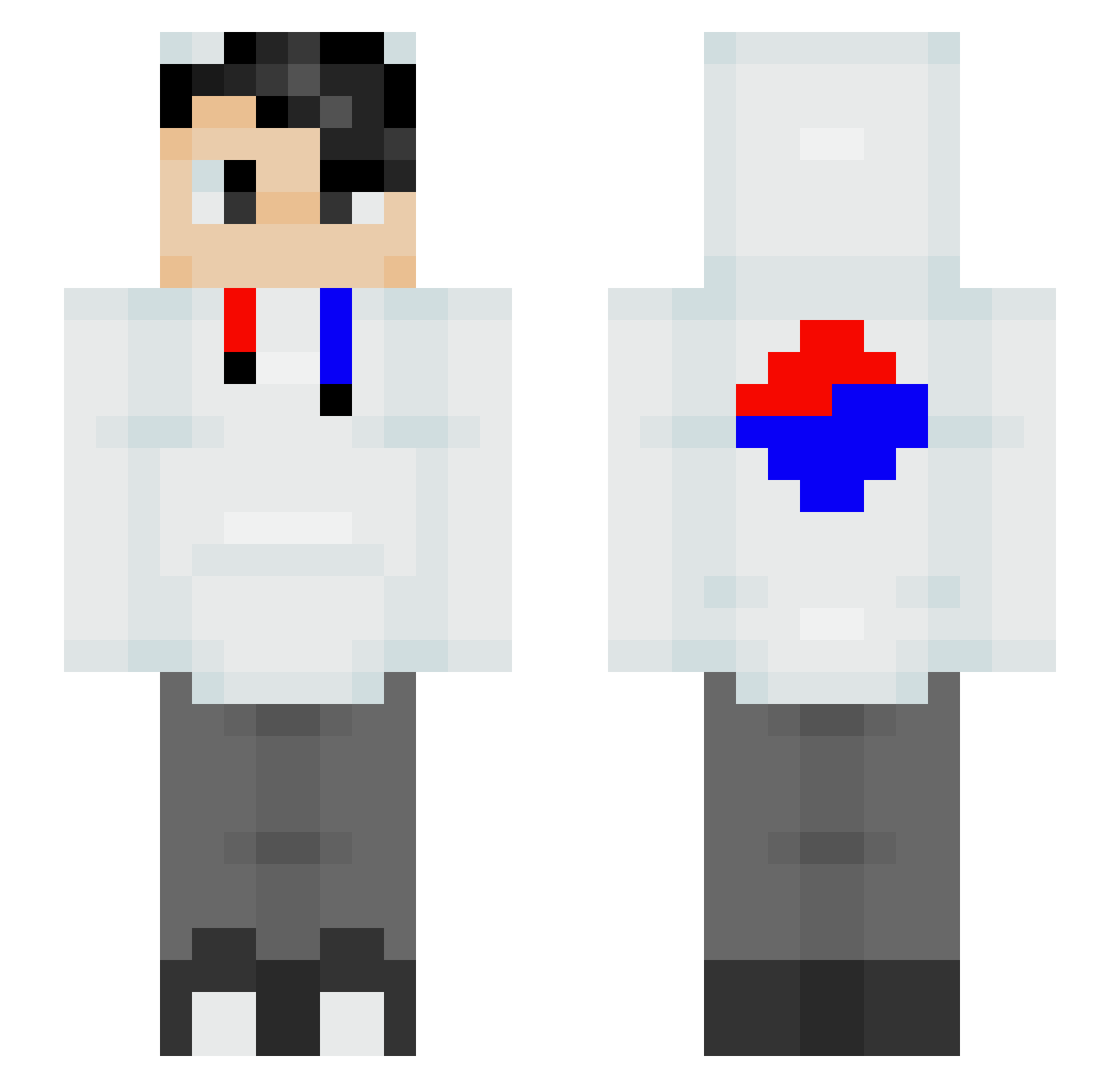 SHabsol07 Minecraft skin, front and back view