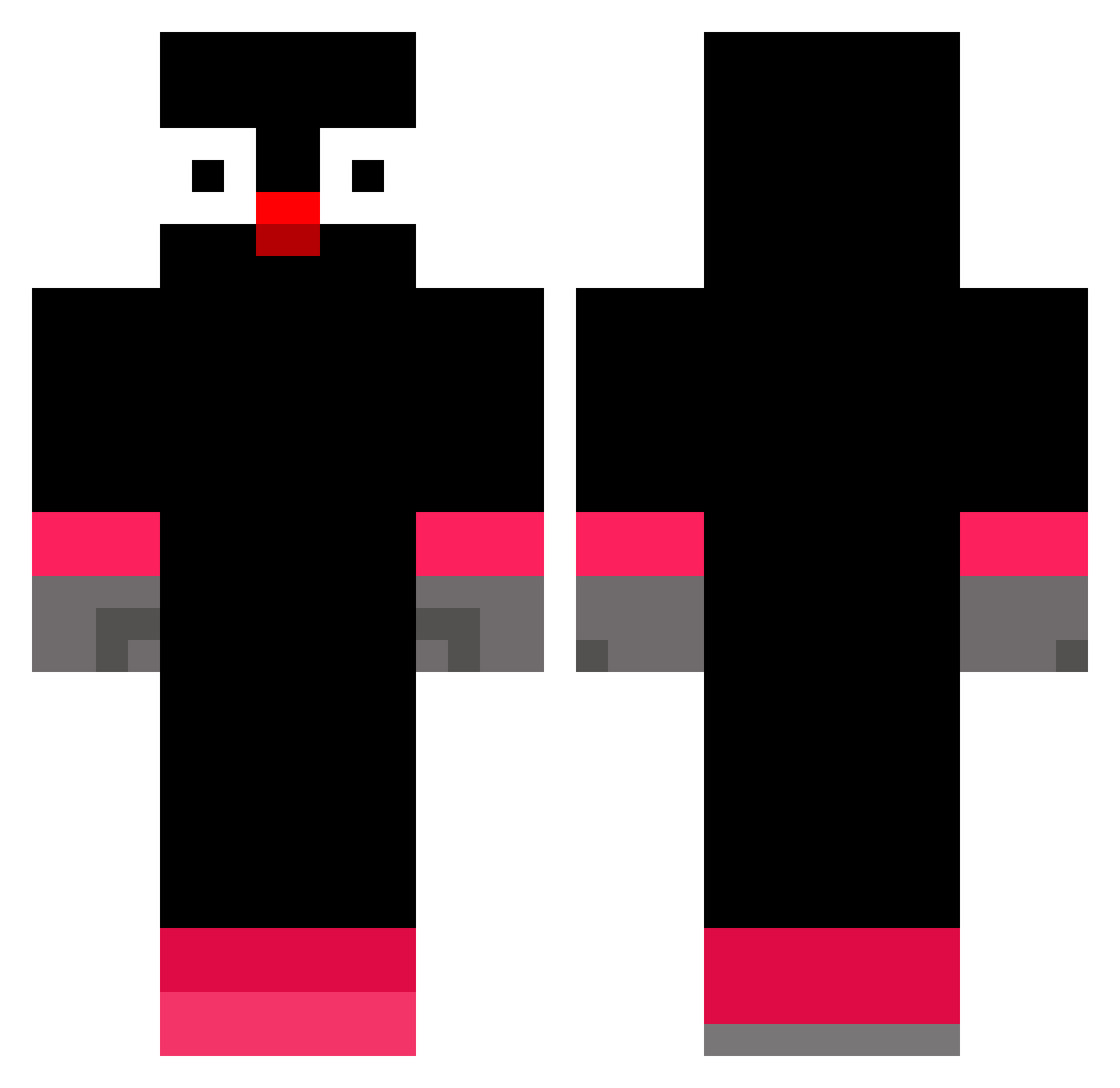 EricFromLondon Minecraft skin, front and back view
