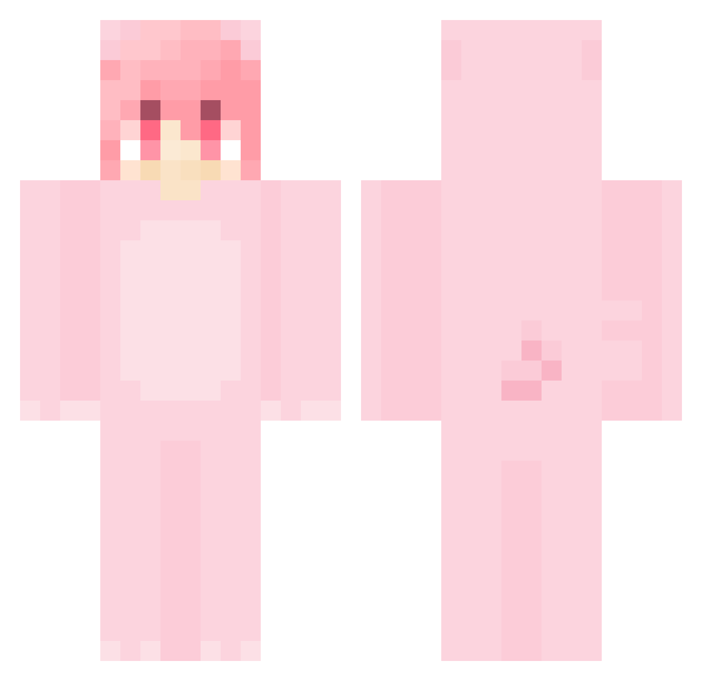asdfgkdkf Minecraft skin, front and back view