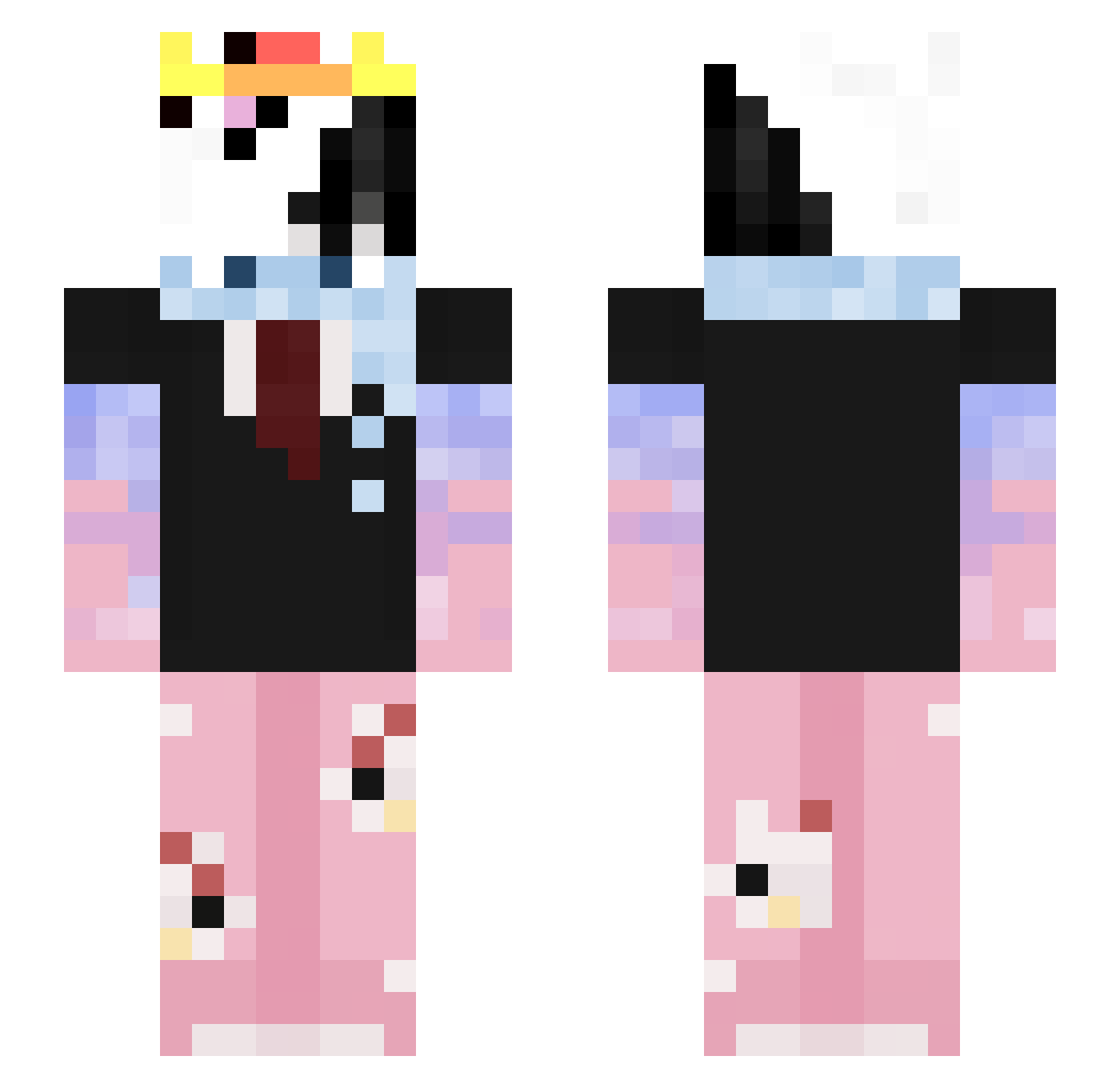 Xeodie_89 Minecraft skin, front and back view