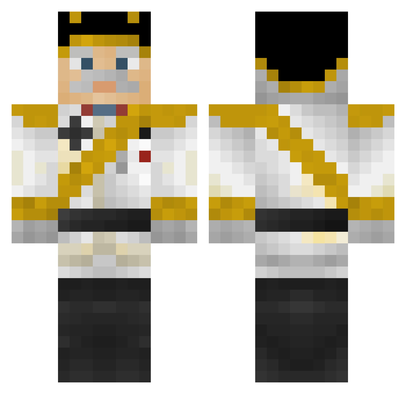tigger53 Minecraft skin, front and back view