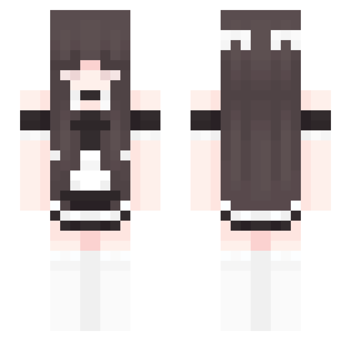 WipedStash503712 Minecraft skin, front and back view
