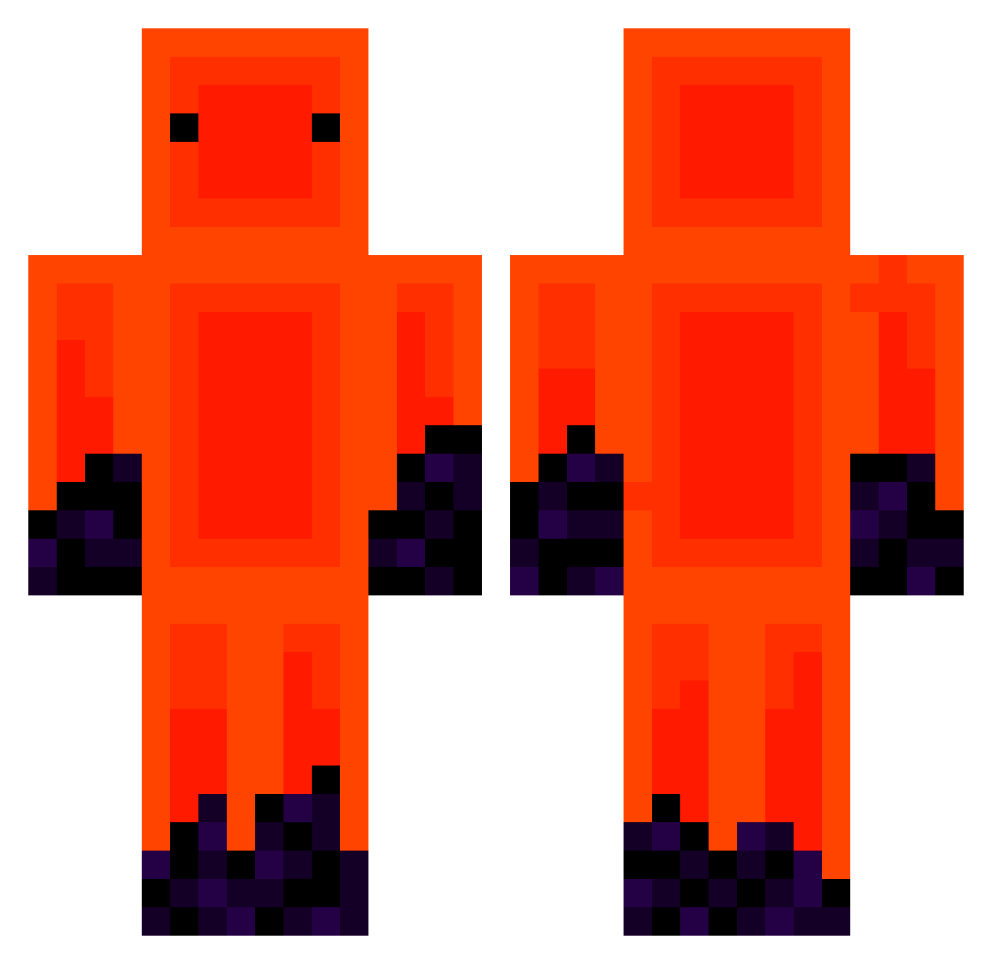 PapaSerega Minecraft skin, front and back view
