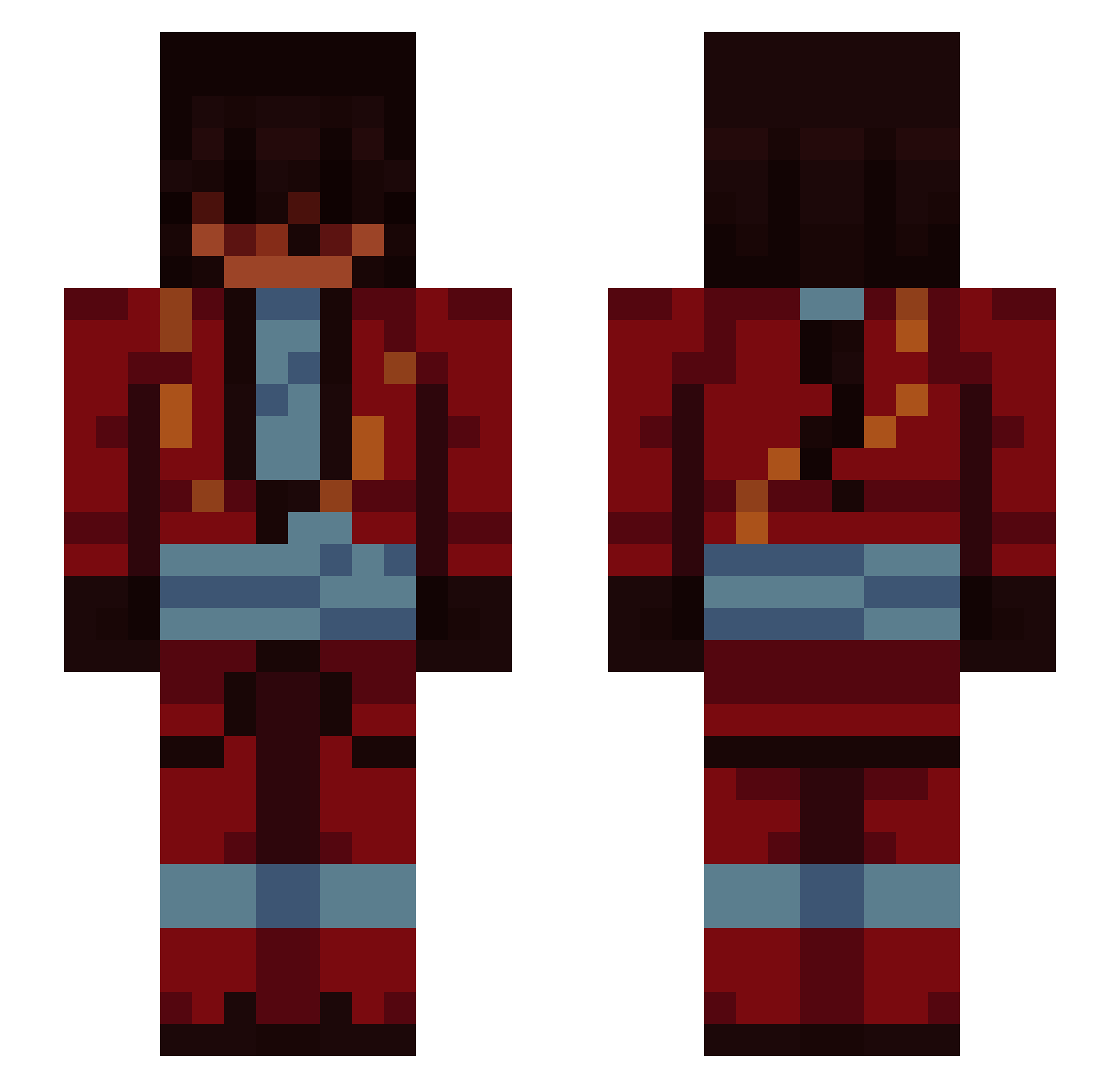 rosqas Minecraft skin, front and back view