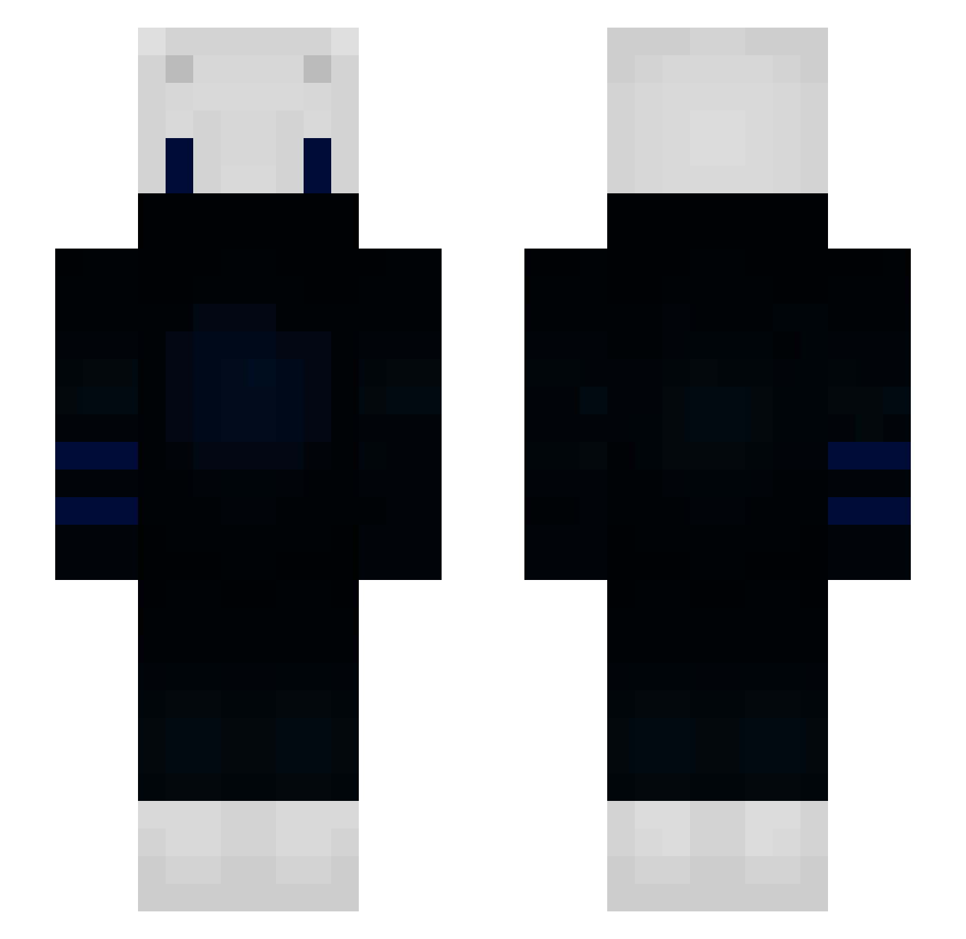 sofinofy Minecraft skin, front and back view