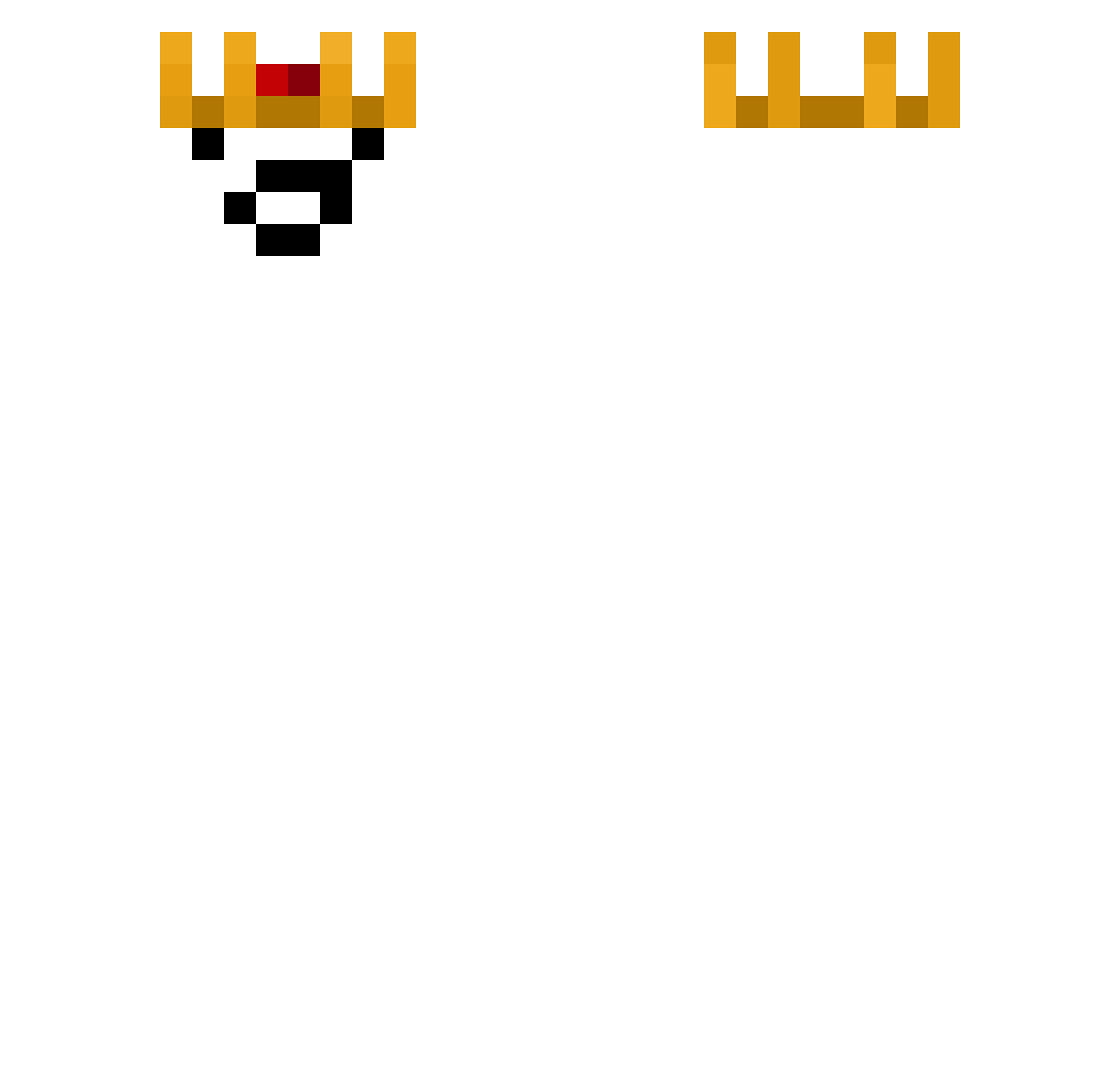 saparata Minecraft skin, front and back view
