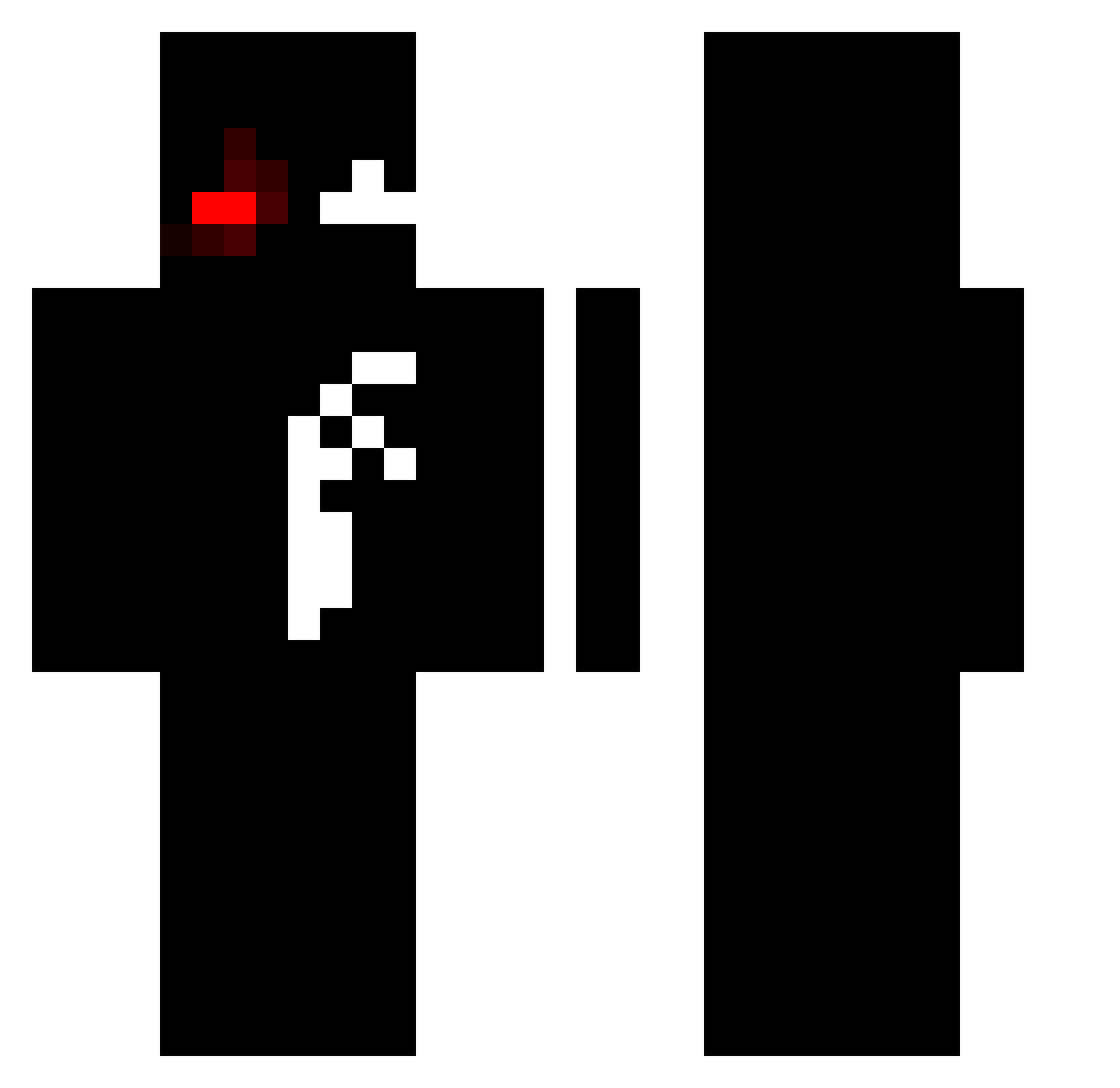 VenomShadooww Minecraft skin, front and back view