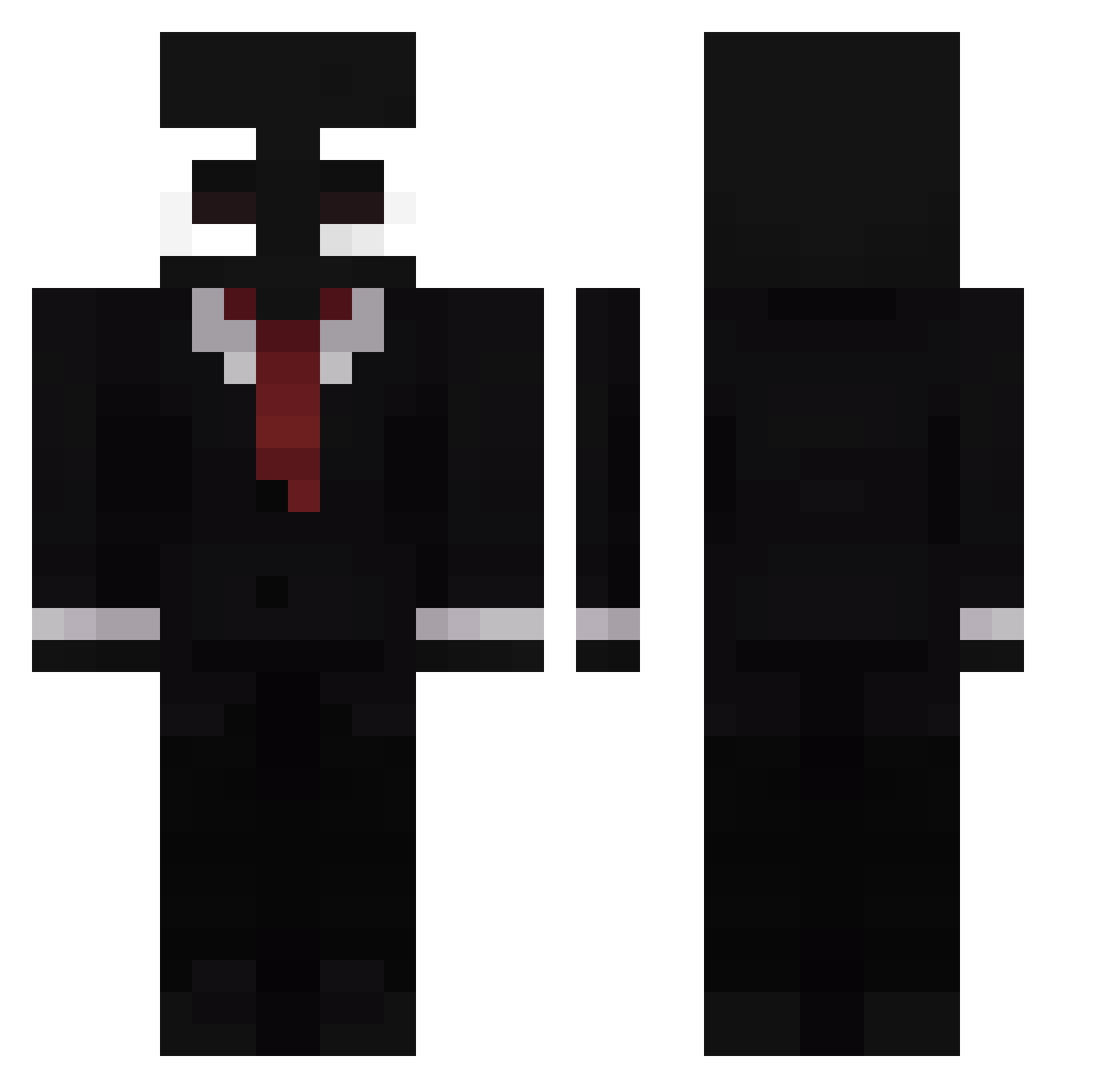 sethman2206 Minecraft skin, front and back view