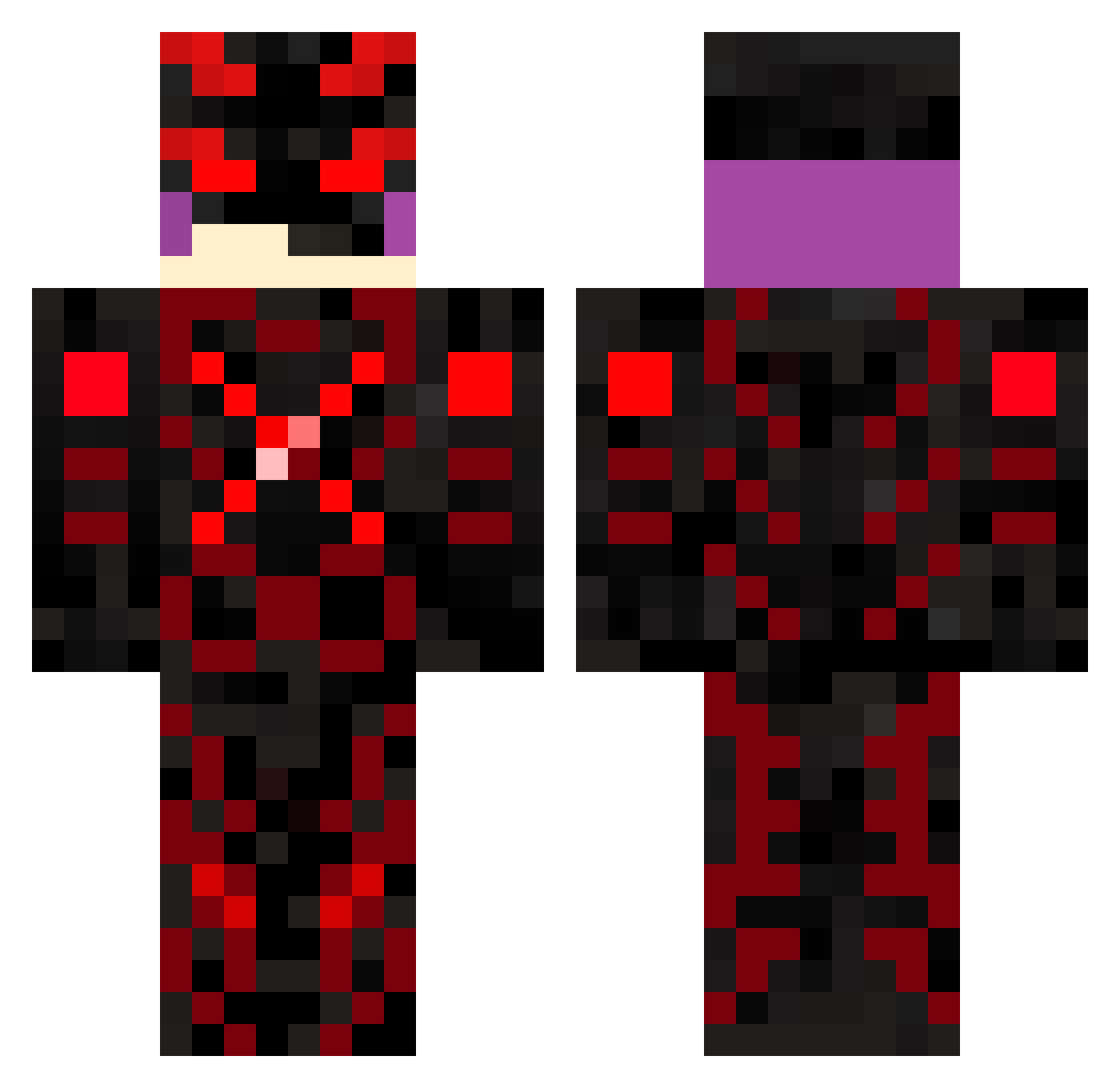 STAR_FOG Minecraft skin, front and back view