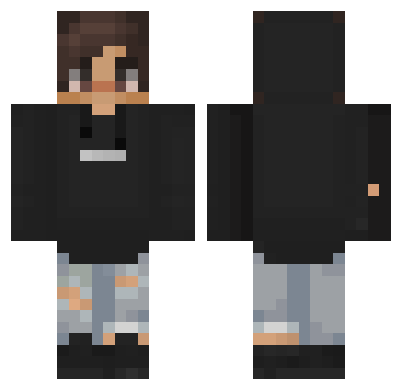 Wietzo_2000 Minecraft skin, front and back view