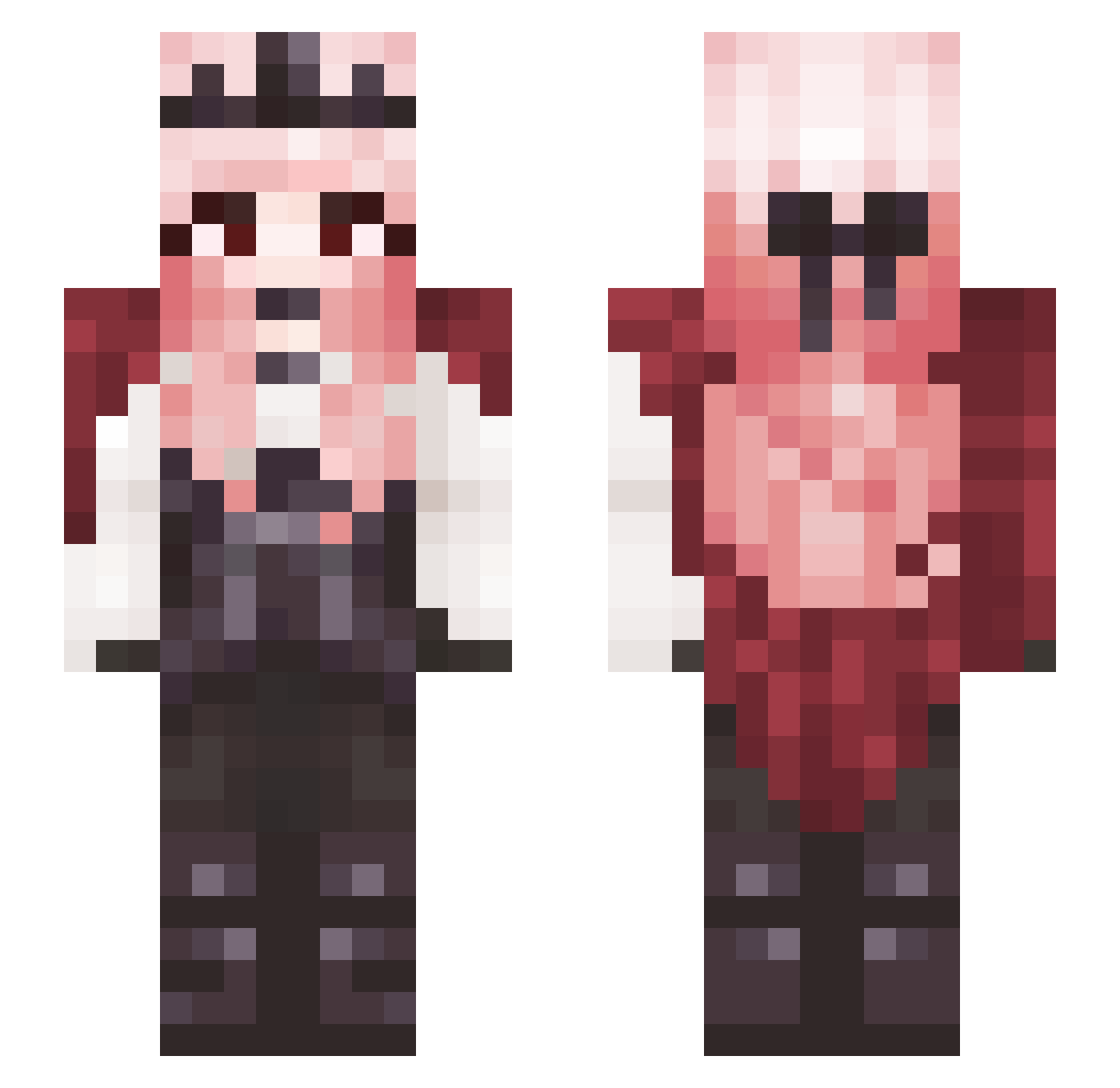 Supreme_Witch Minecraft skin, front and back view