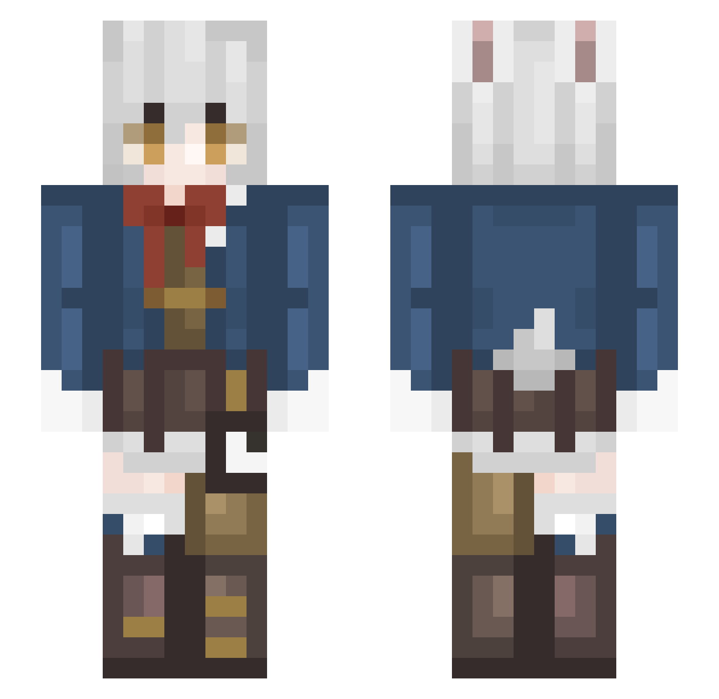 IncognitoNuker Minecraft skin, front and back view