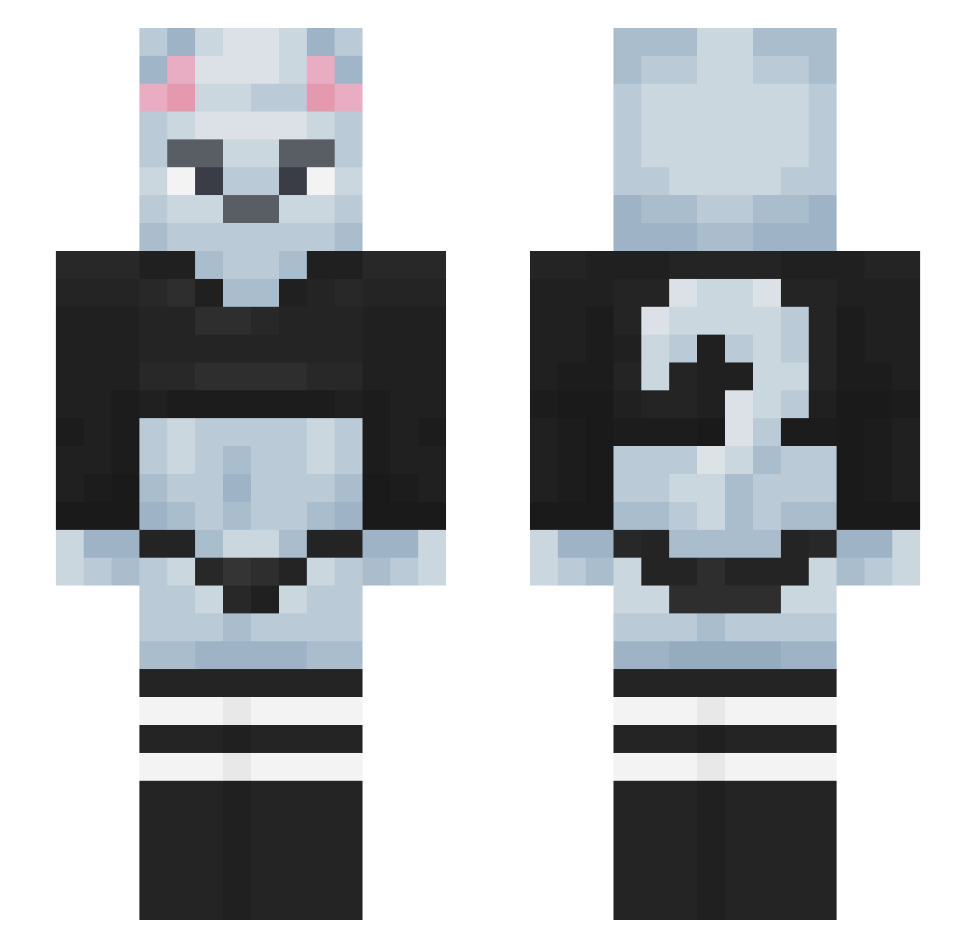 TheXT_12 Minecraft skin, front and back view