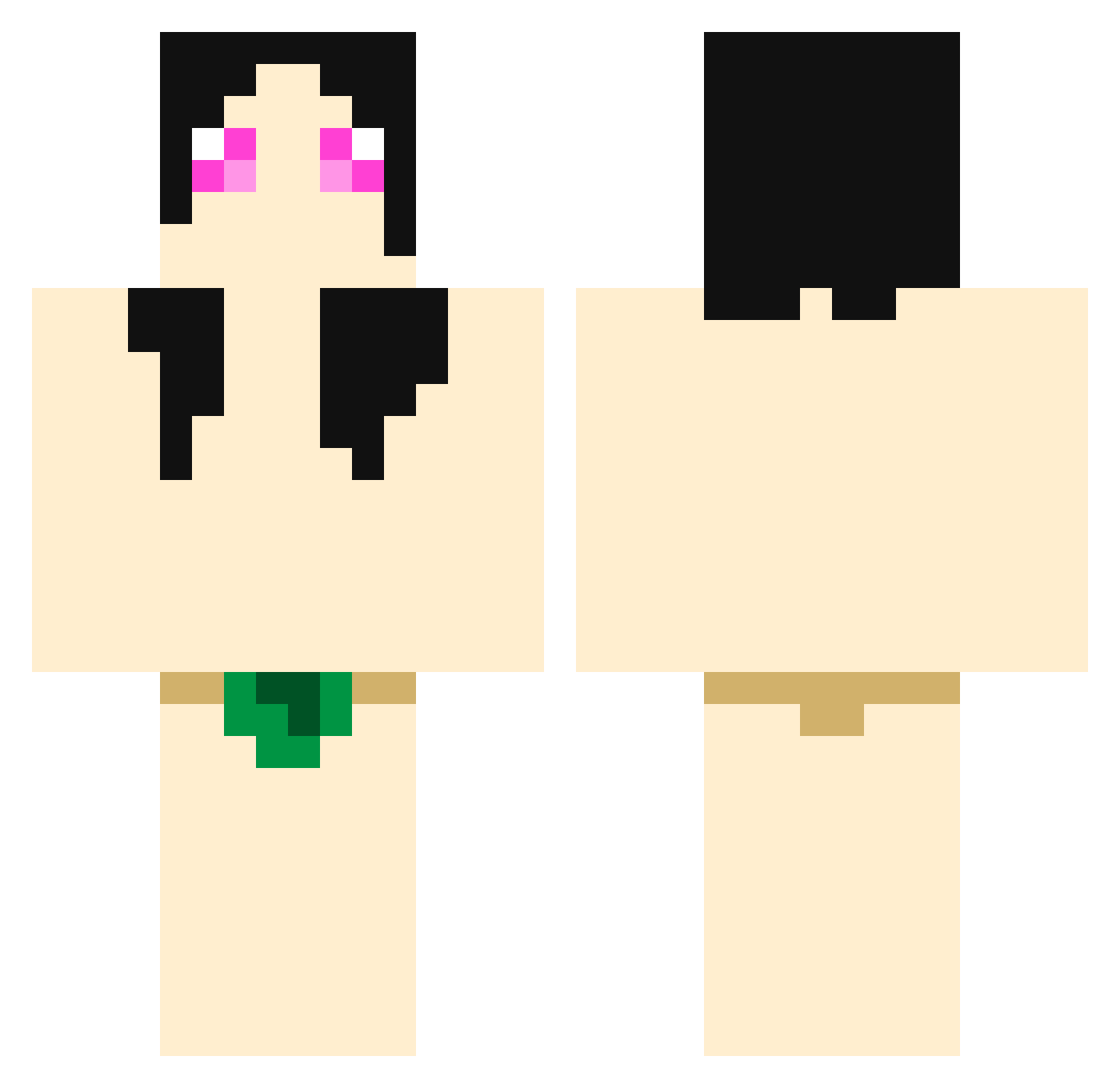 eradicatewomen96 Minecraft skin, front and back view