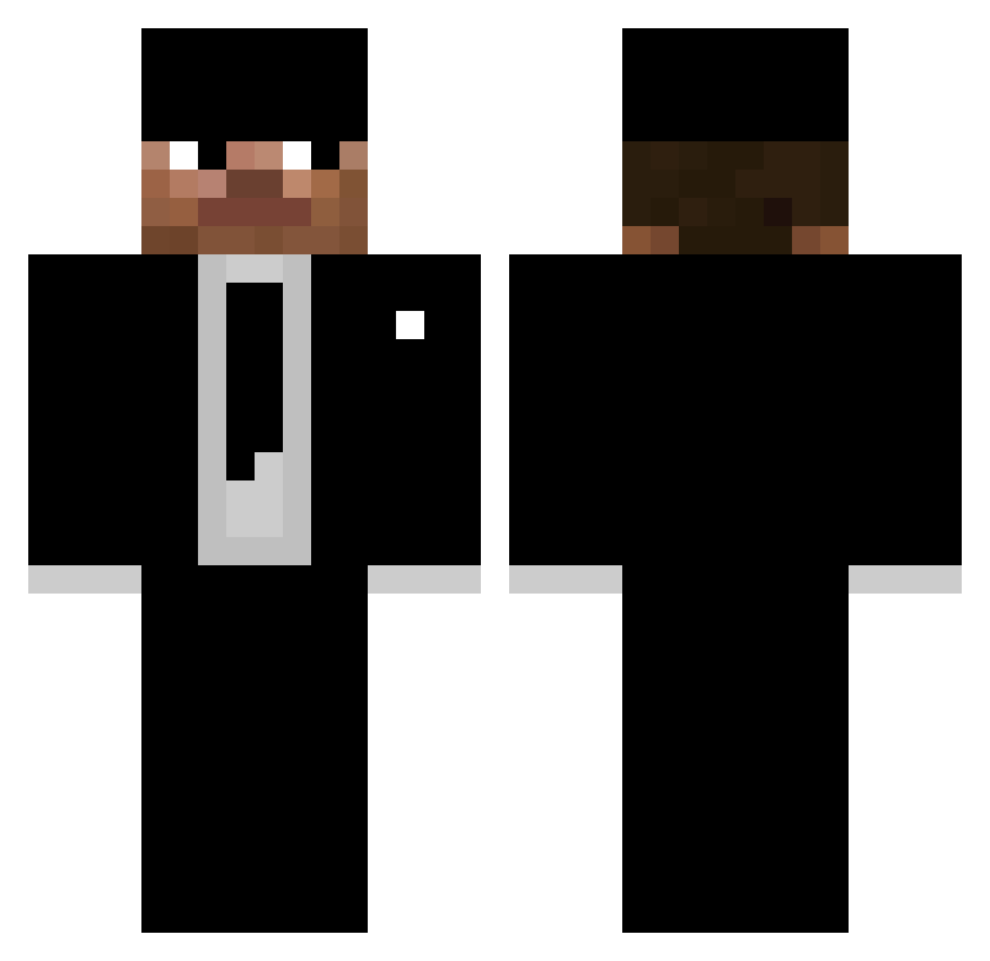 superost123 Minecraft skin, front and back view