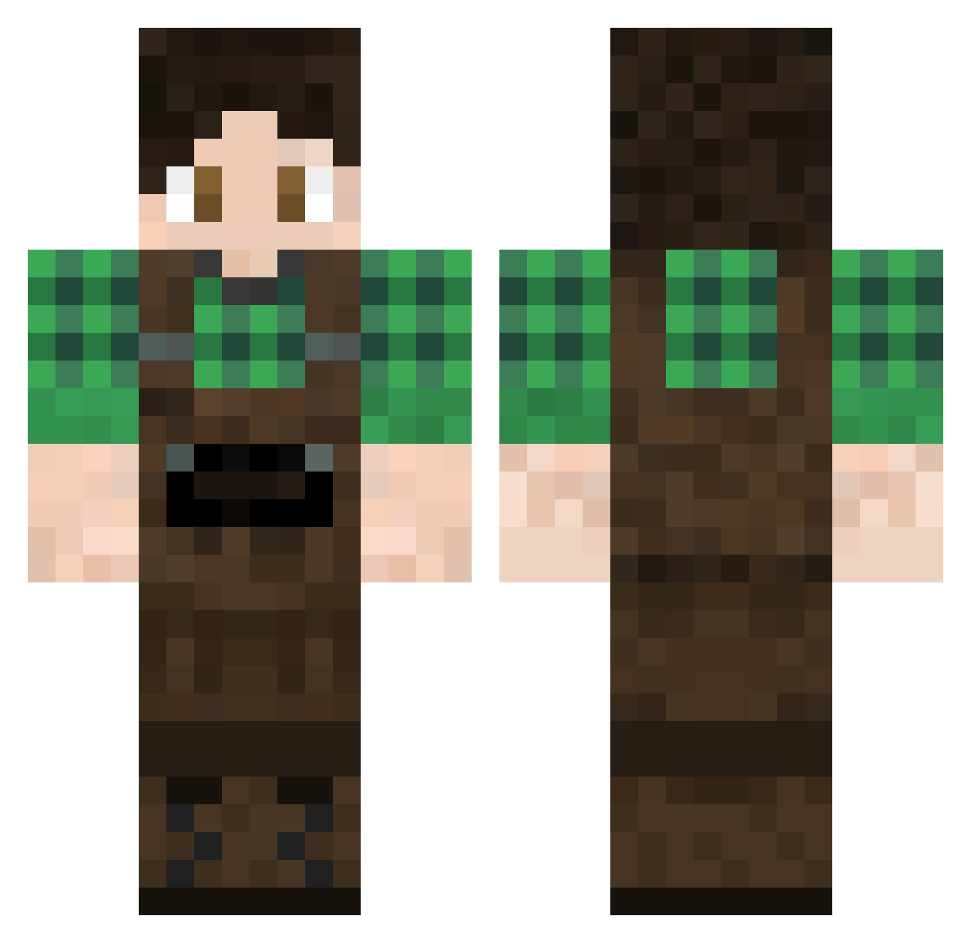 The_Deserteagle Minecraft skin, front and back view