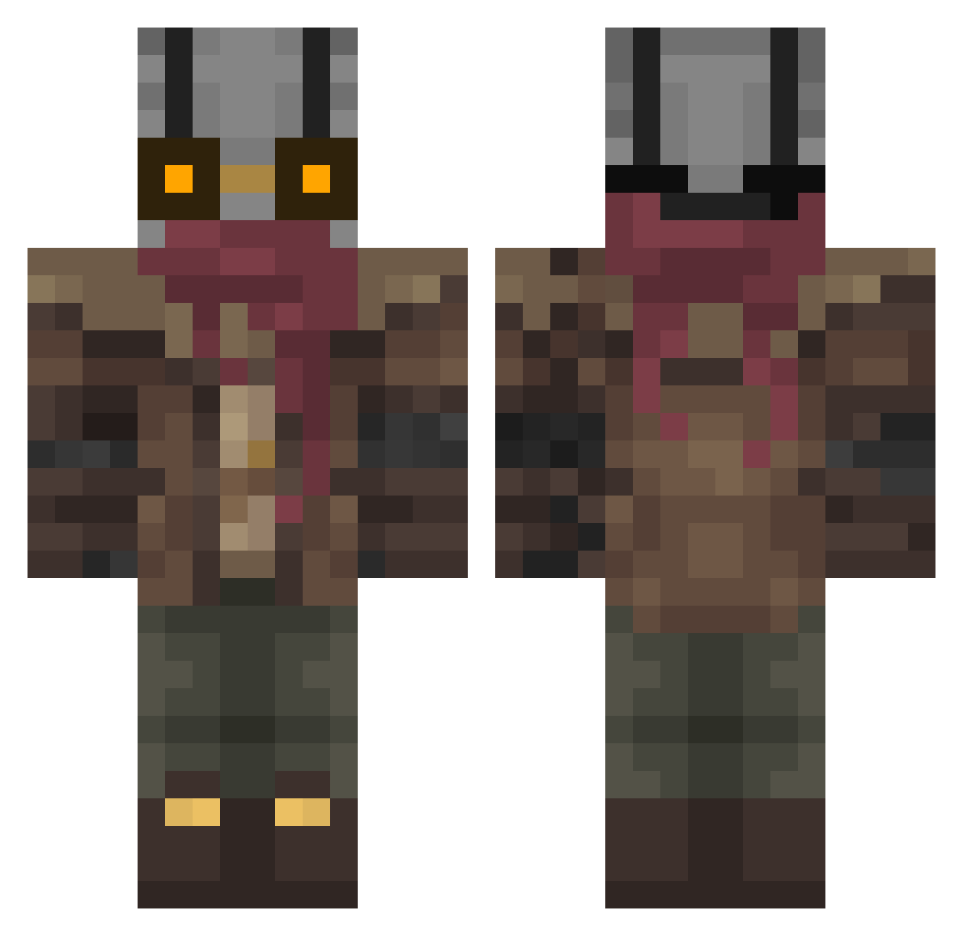 n1ron_ Minecraft skin, front and back view