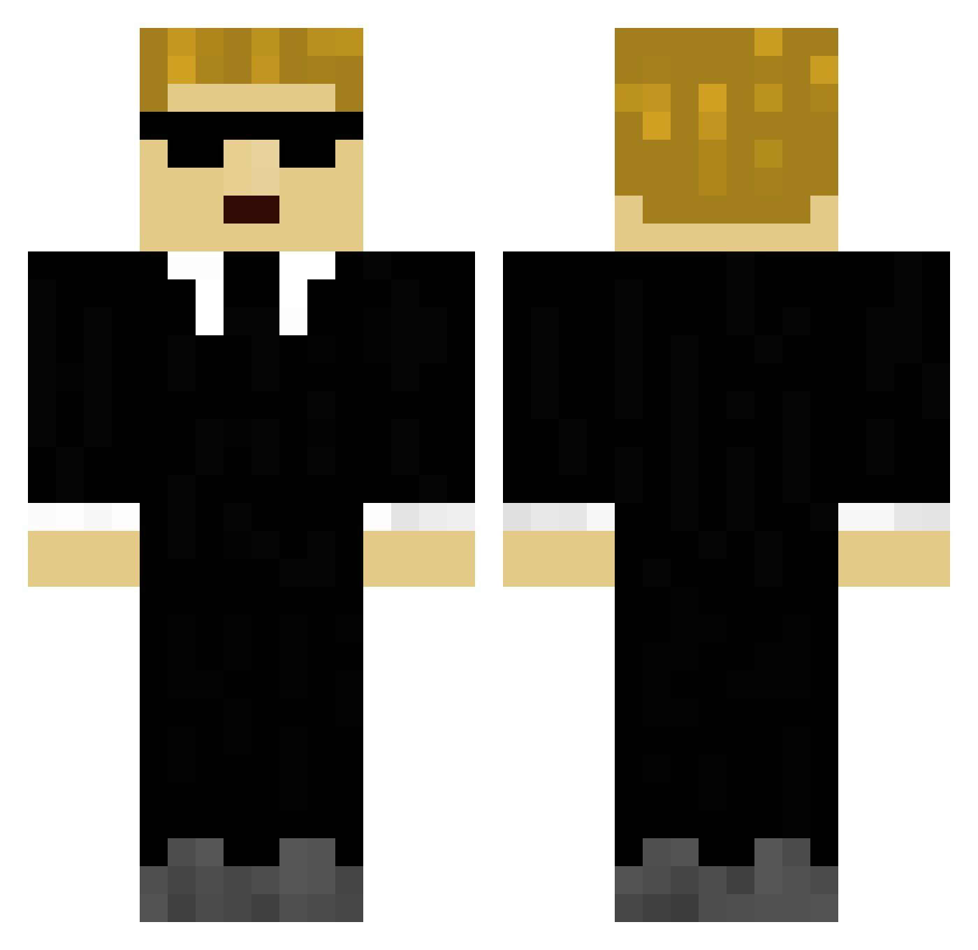 litUser123 Minecraft skin, front and back view