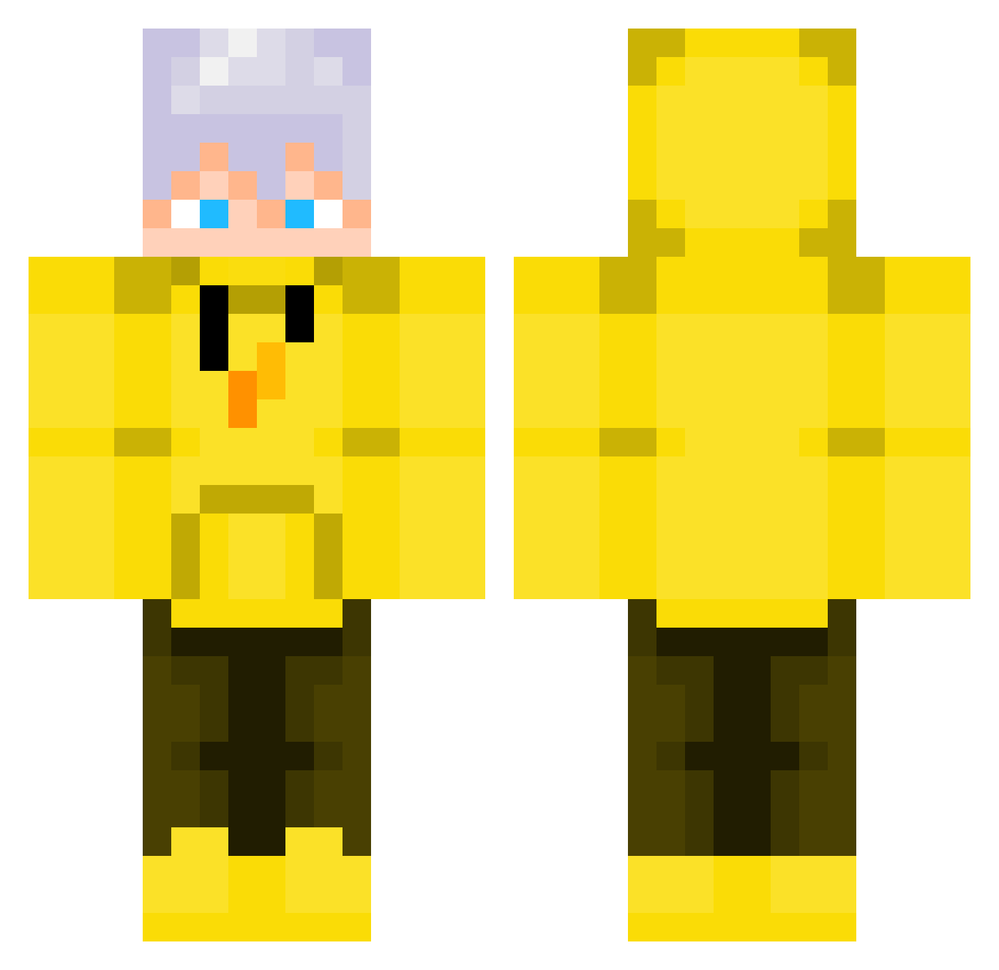 Sergal1417 Minecraft skin, front and back view