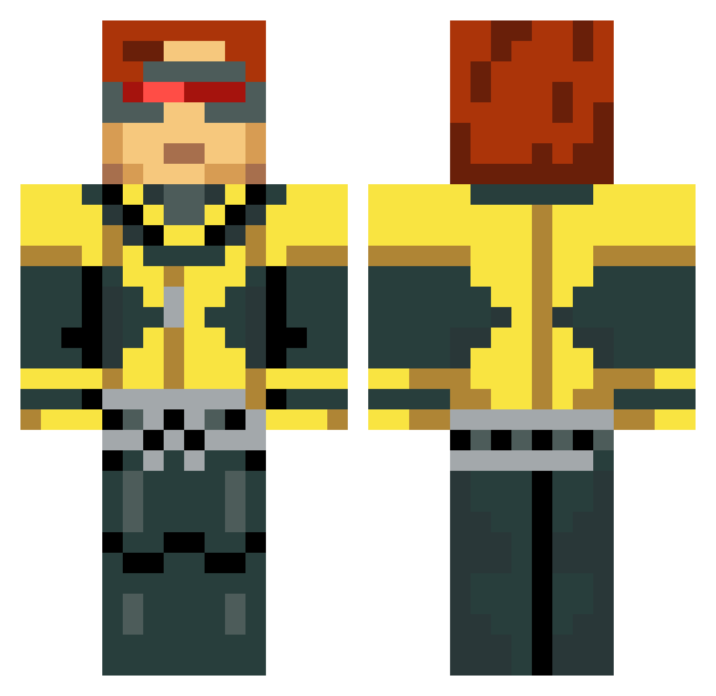kevin_8D Minecraft skin, front and back view