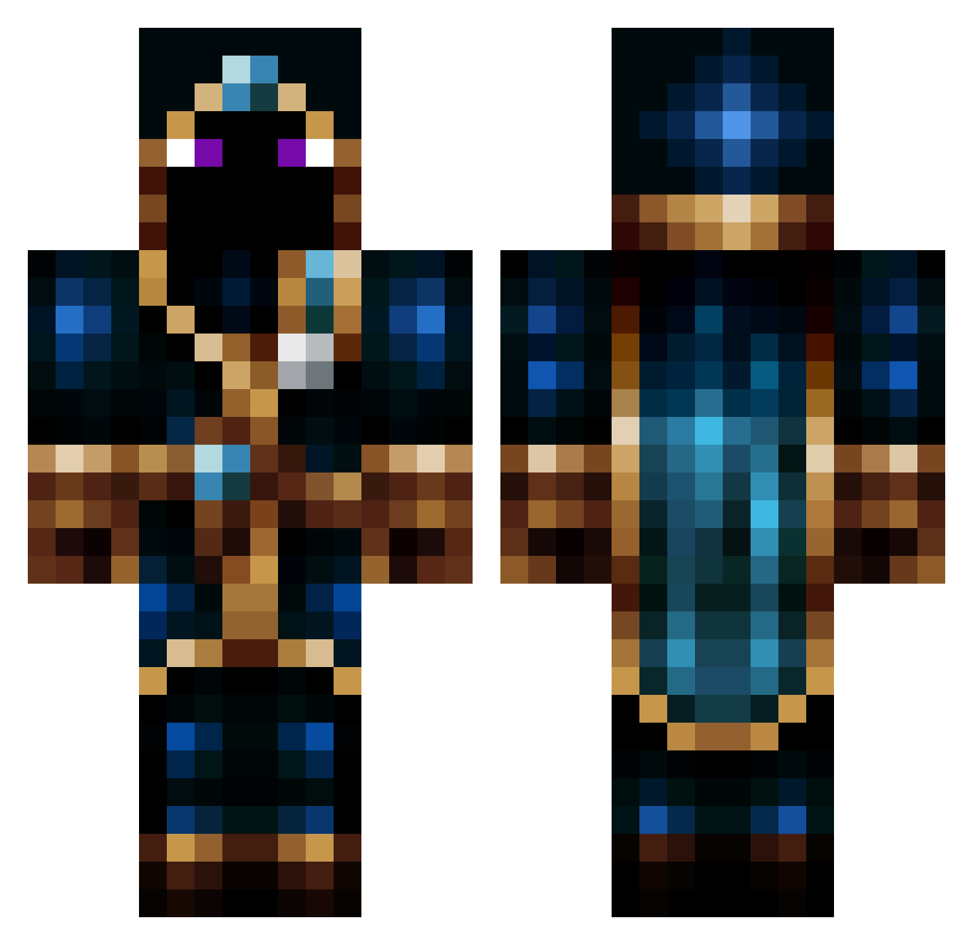 PaaluleyShai Minecraft skin, front and back view