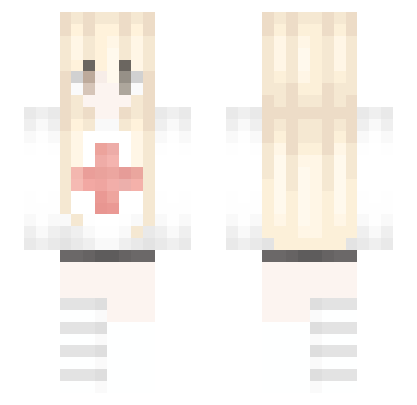 IAmKsawis Minecraft skin, front and back view