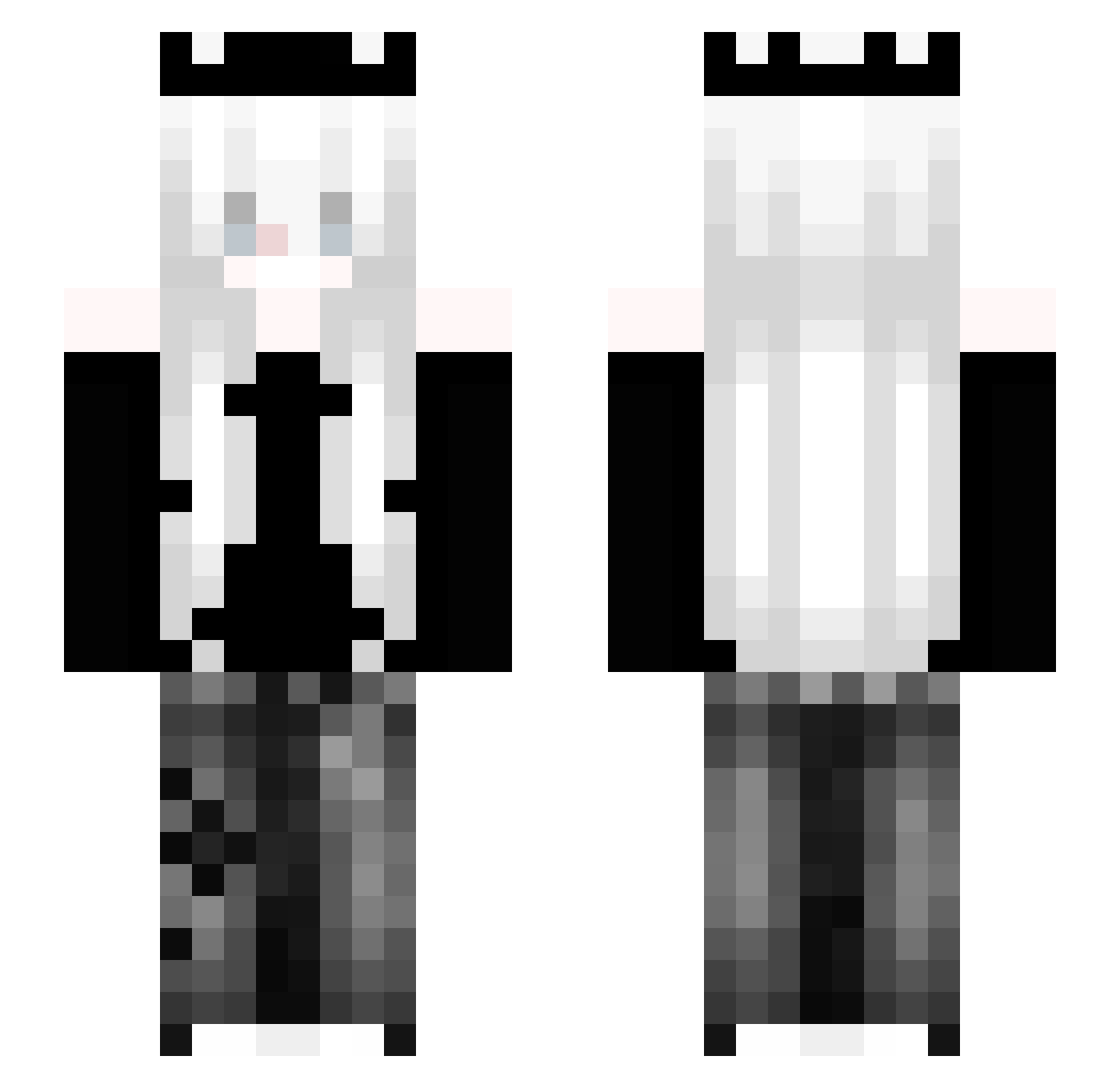 zarea_ Minecraft skin, front and back view
