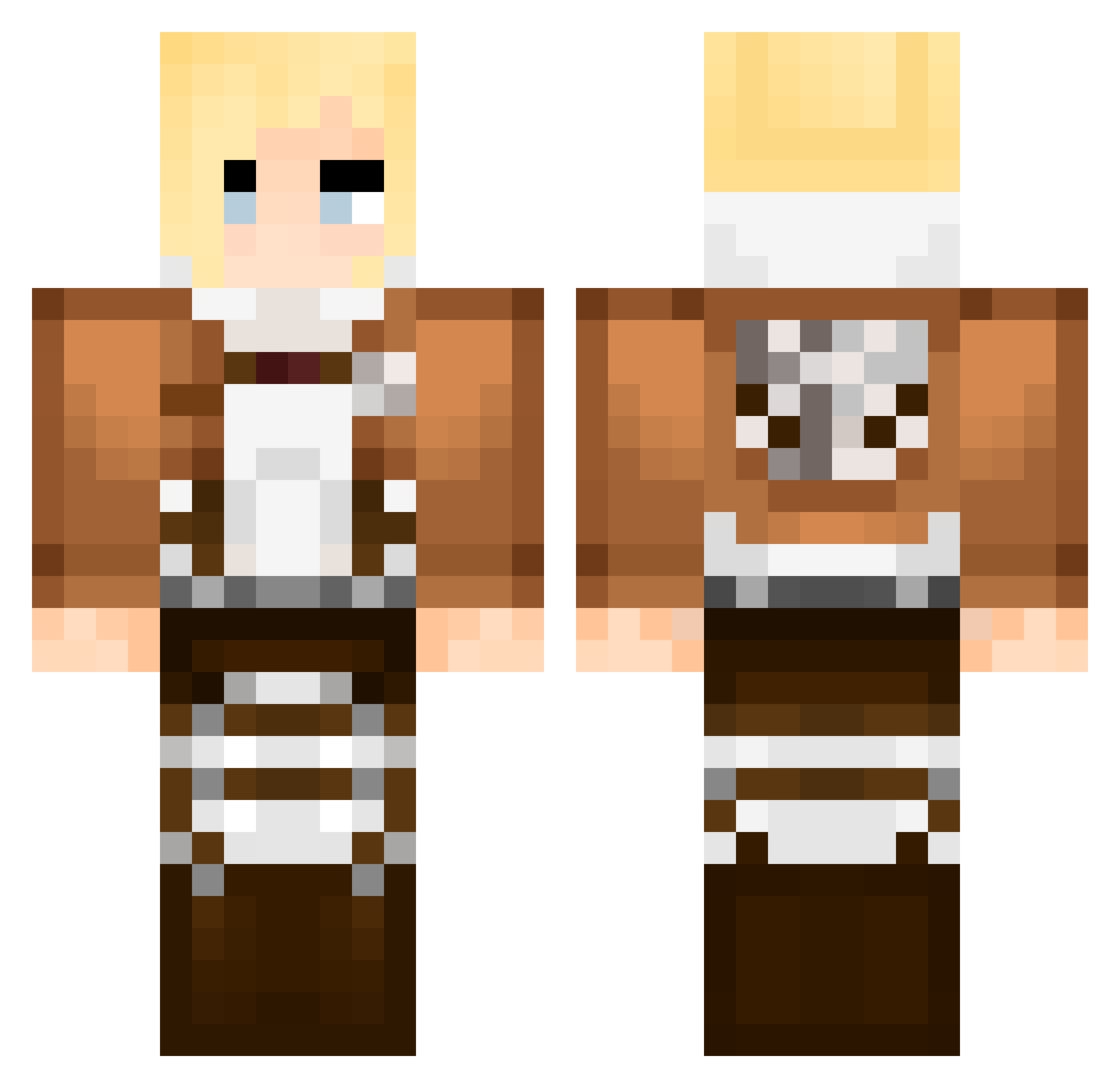 AnnieLeonharttt Minecraft skin, front and back view