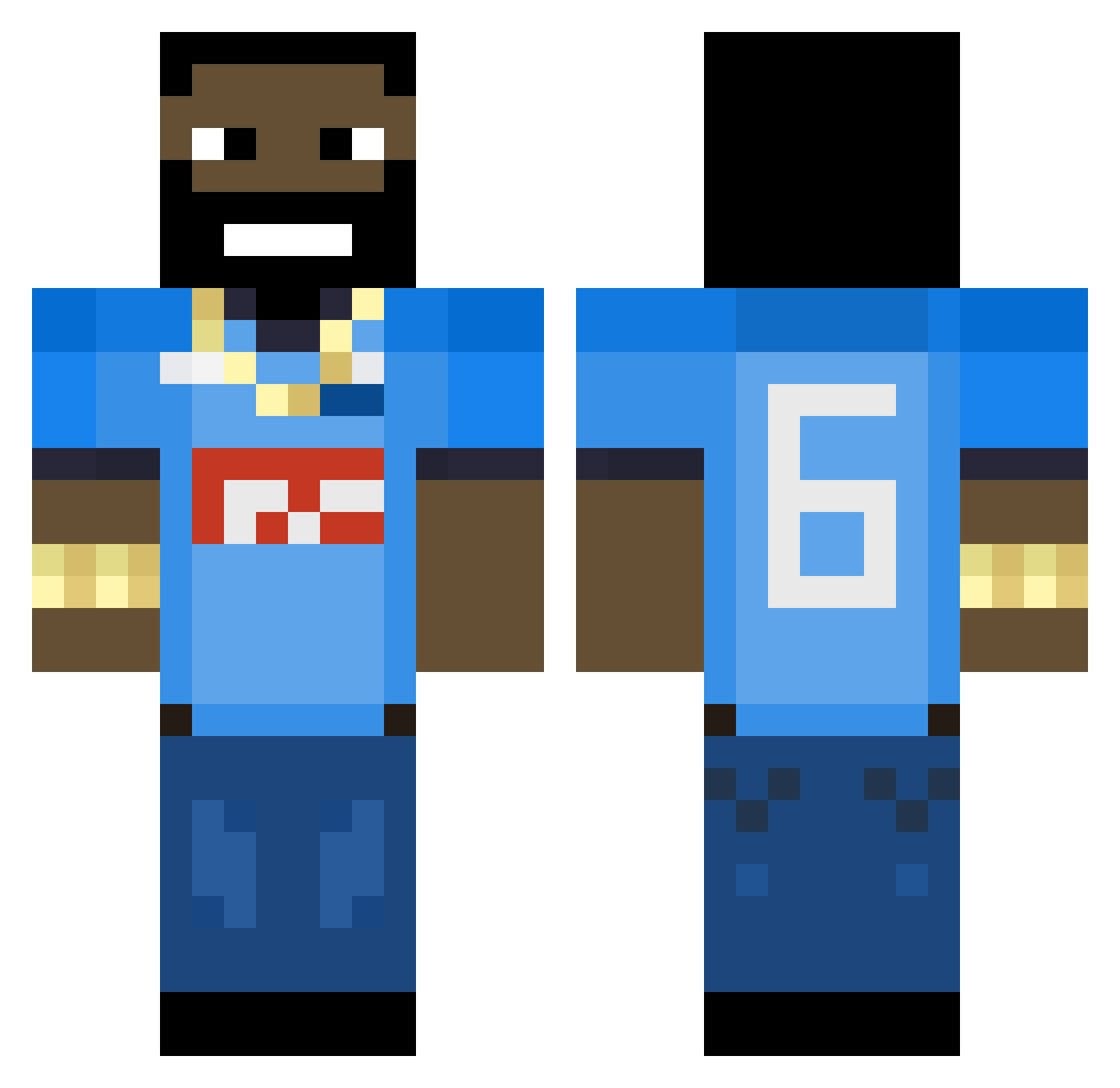 KTM_Sonoamicotuo Minecraft skin, front and back view