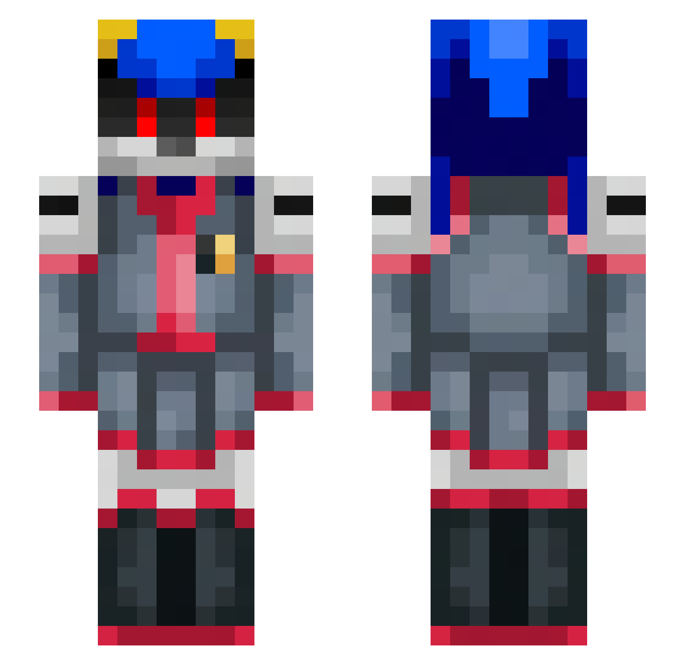 Waddle_MC Minecraft skin, front and back view