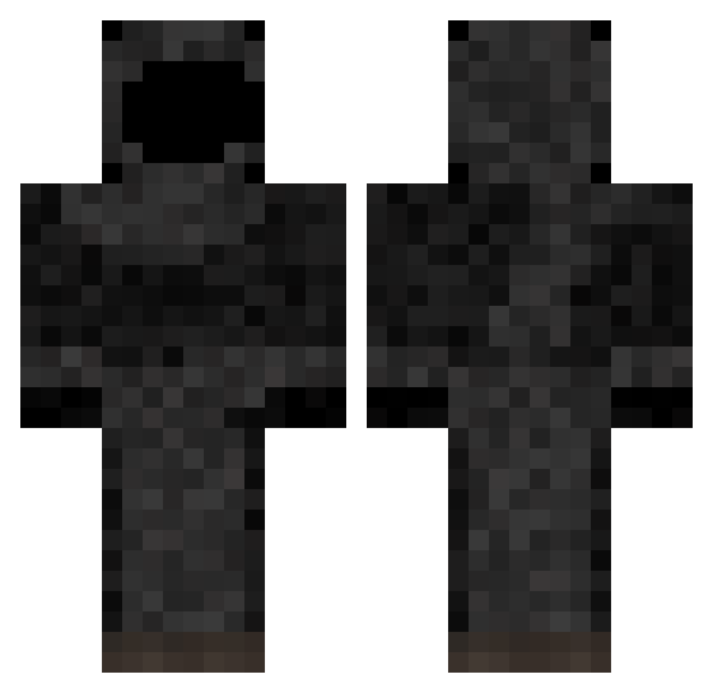 Cairhias Minecraft skin, front and back view