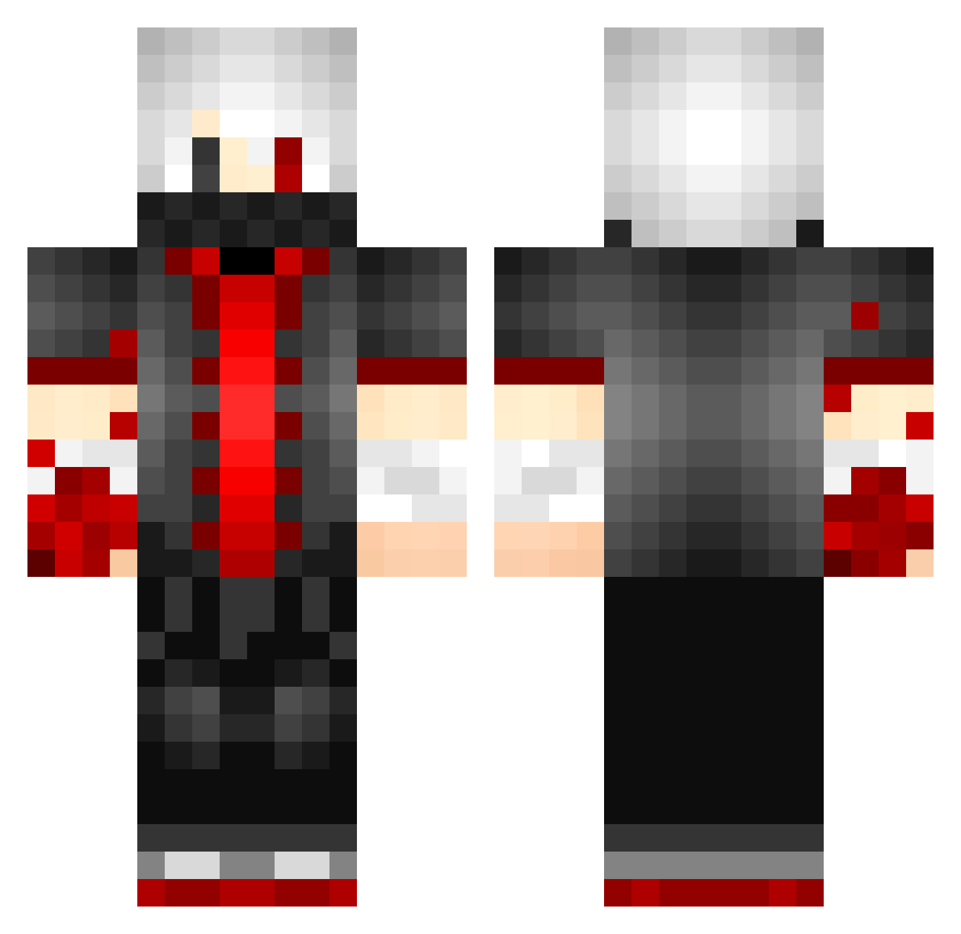 Hypnotic_A Minecraft skin, front and back view