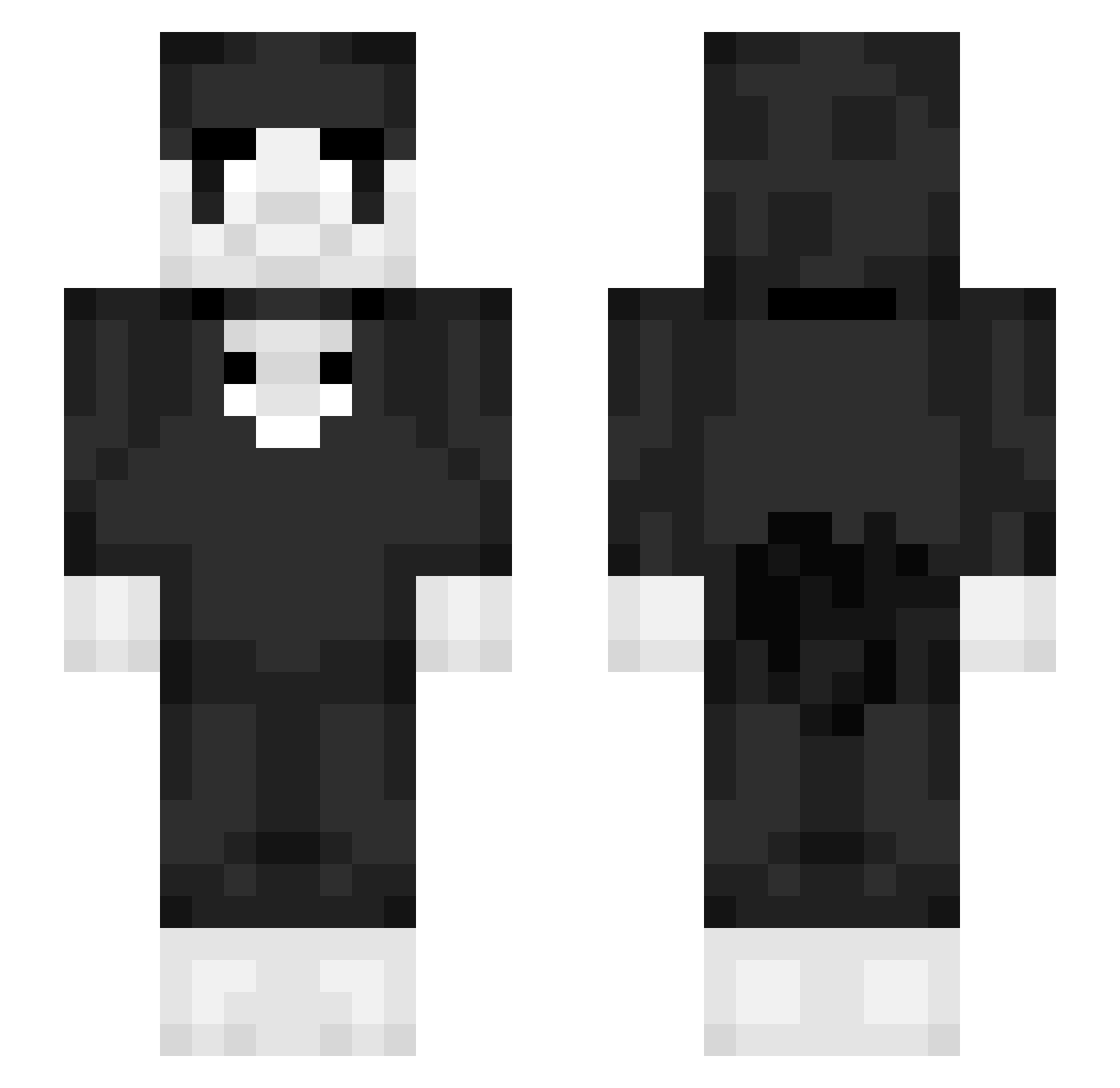 Kar1ie_Chirk Minecraft skin, front and back view