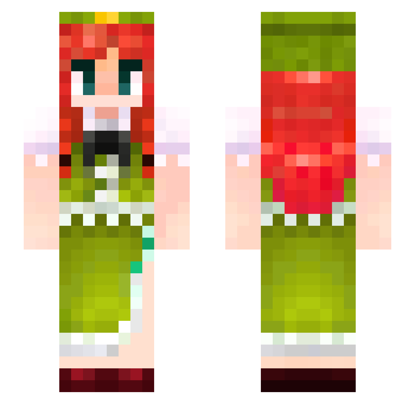 German_Pancake Minecraft skin, front and back view