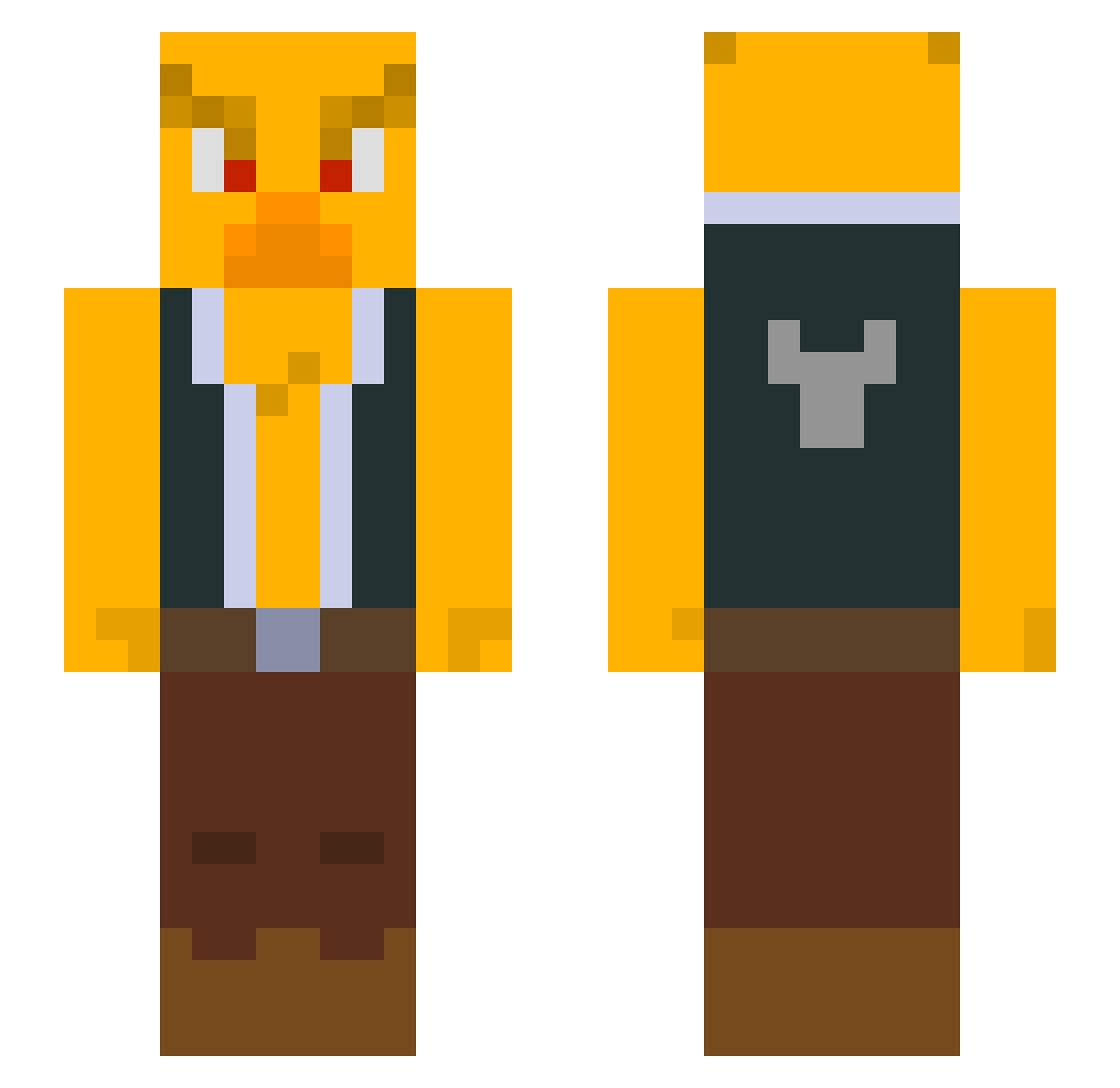 supermistrzu Minecraft skin, front and back view