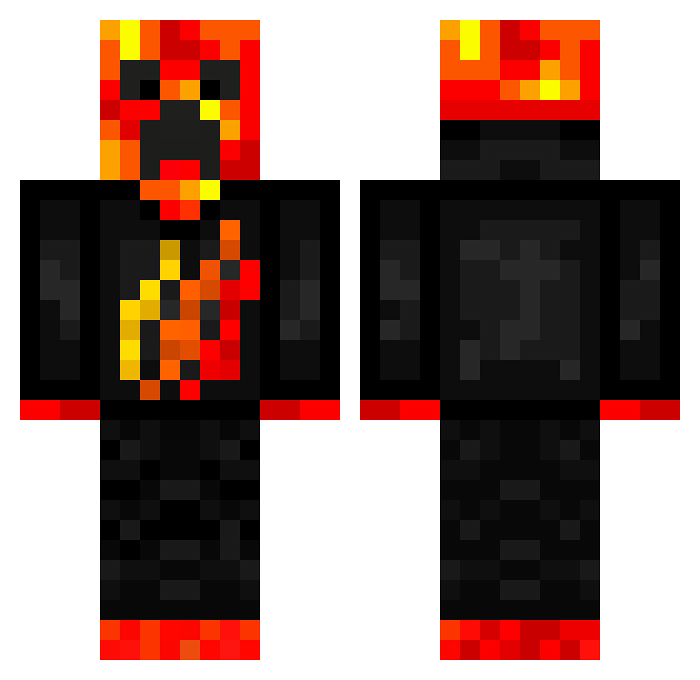 oSmooched Minecraft skin, front and back view