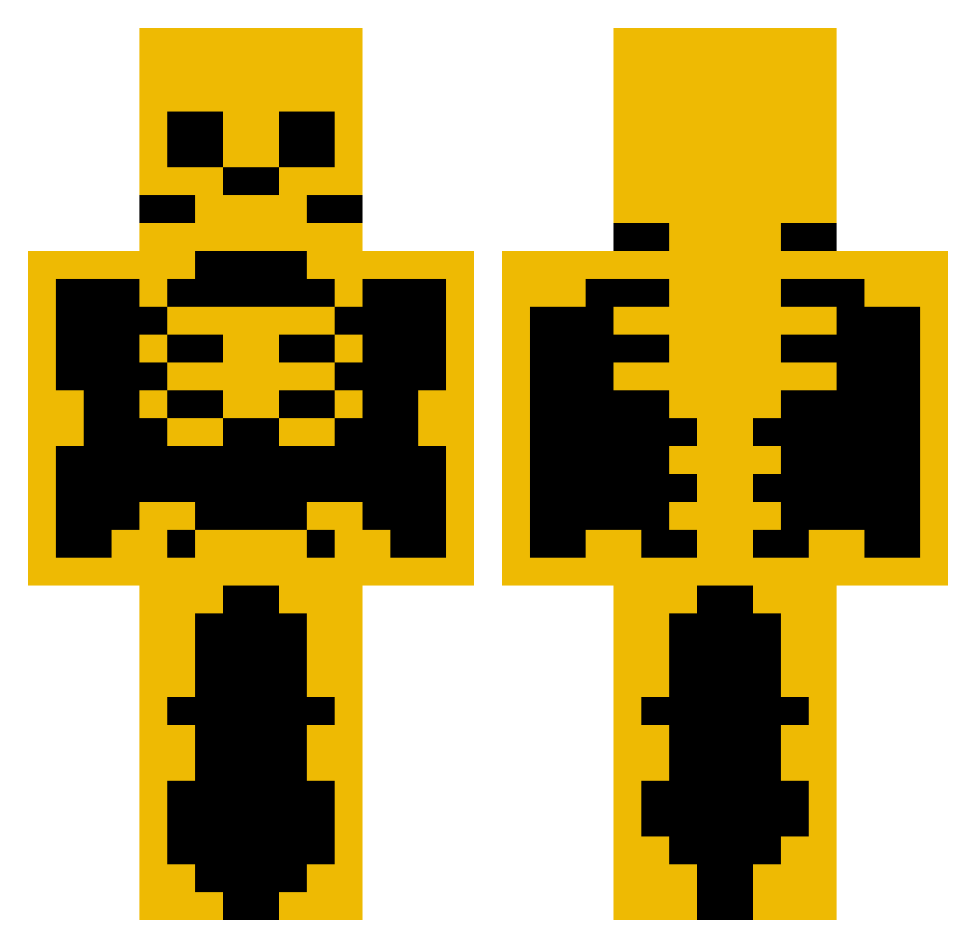 Santosos Minecraft skin, front and back view