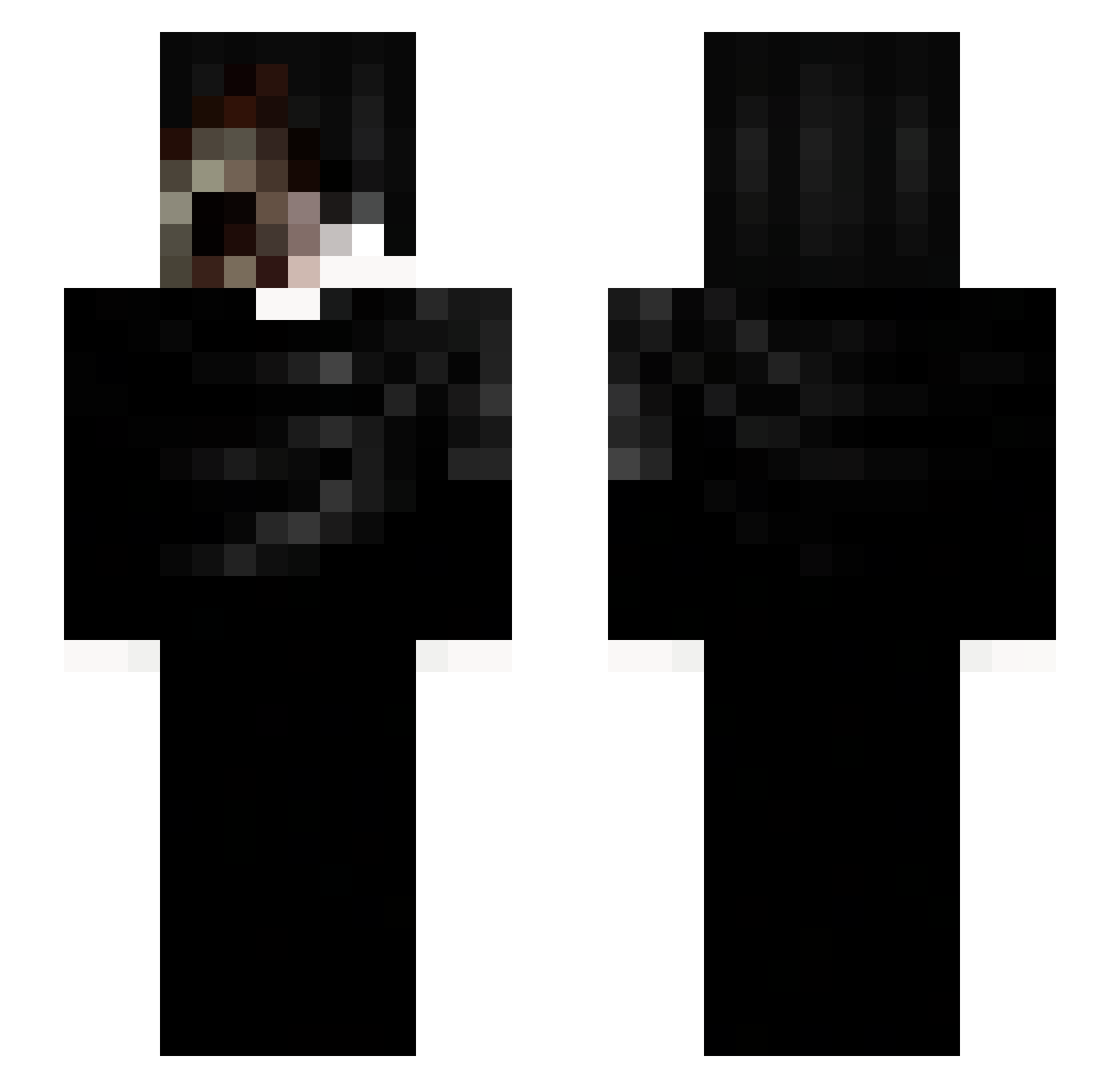 r7854 Minecraft skin, front and back view