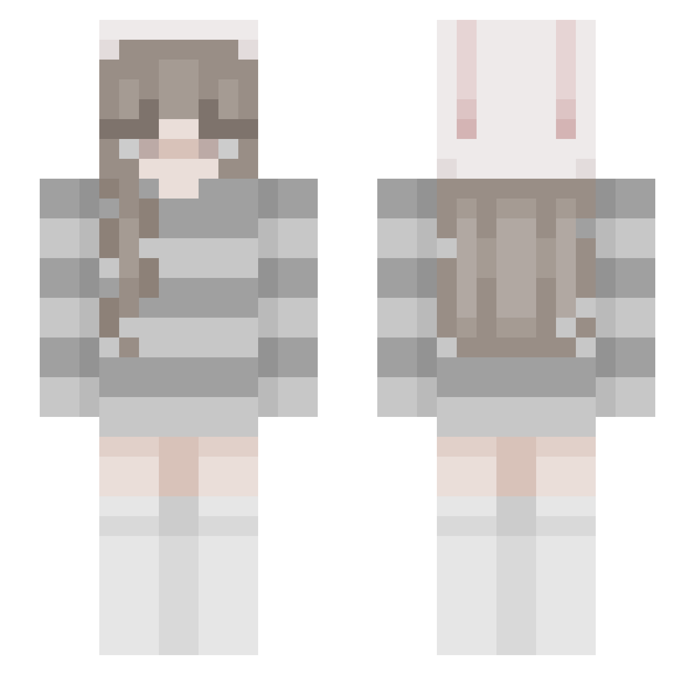 Ryo_Tachibana Minecraft skin, front and back view