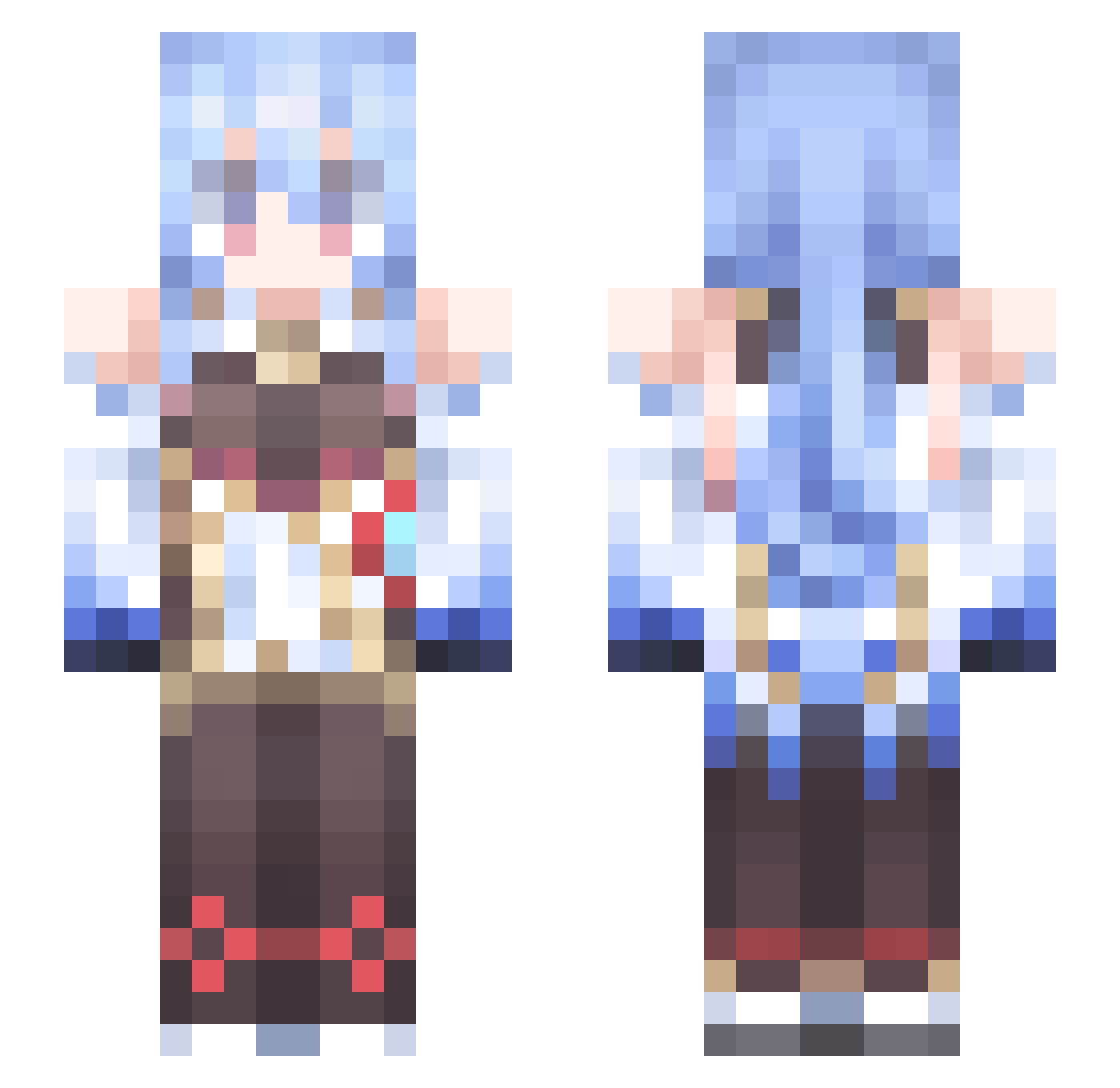Fu_Yan_233 Minecraft skin, front and back view