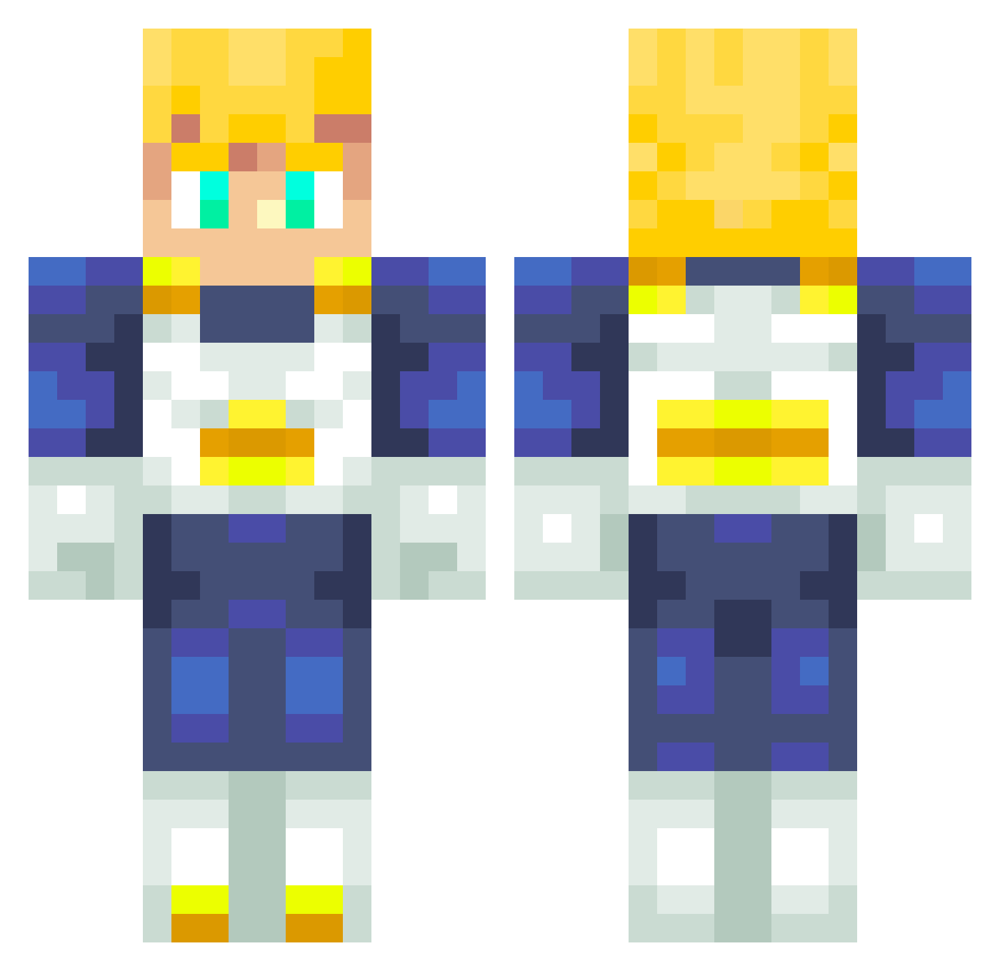 cava_7 Minecraft skin, front and back view