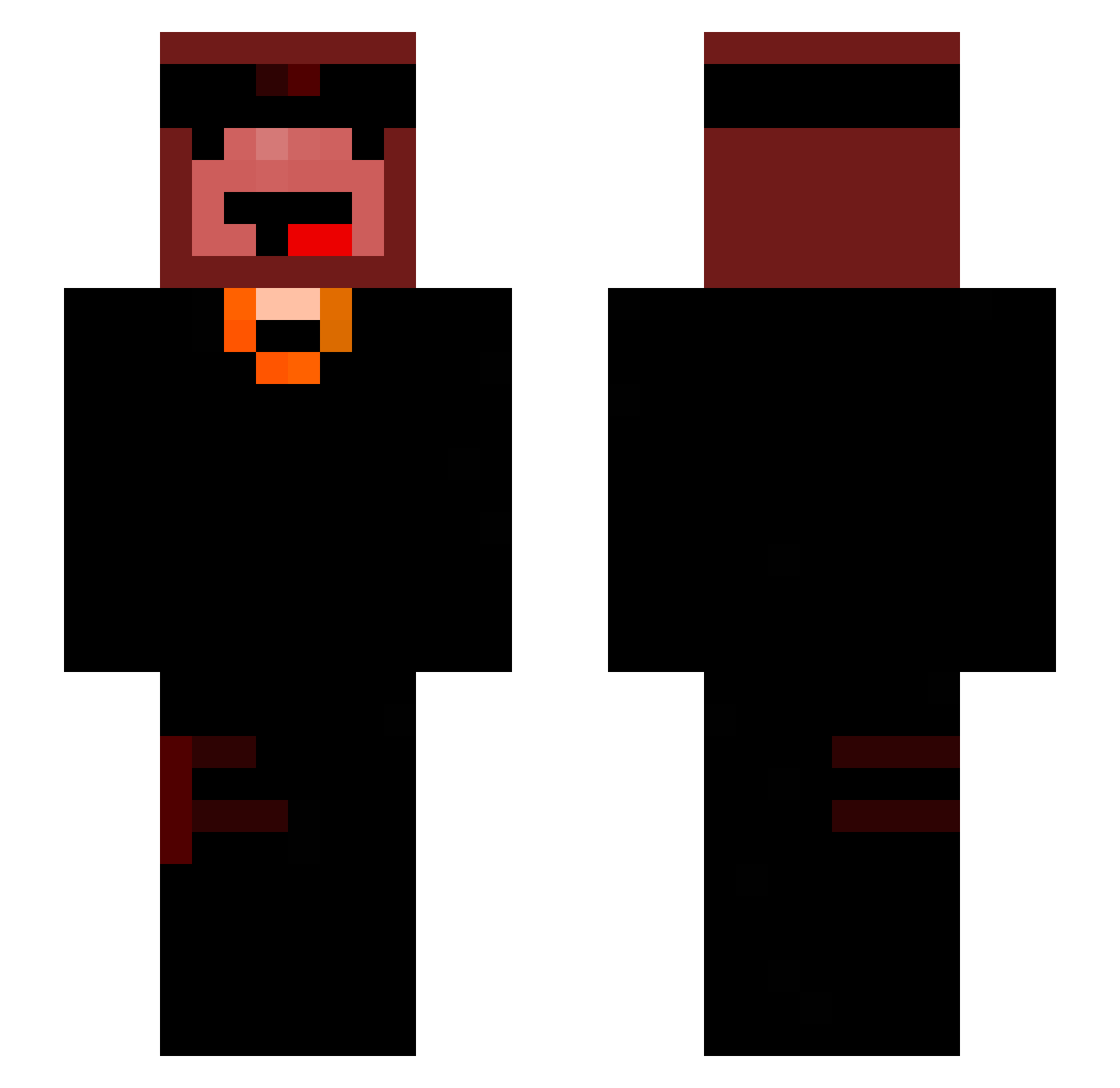 VapingSoldaat Minecraft skin, front and back view