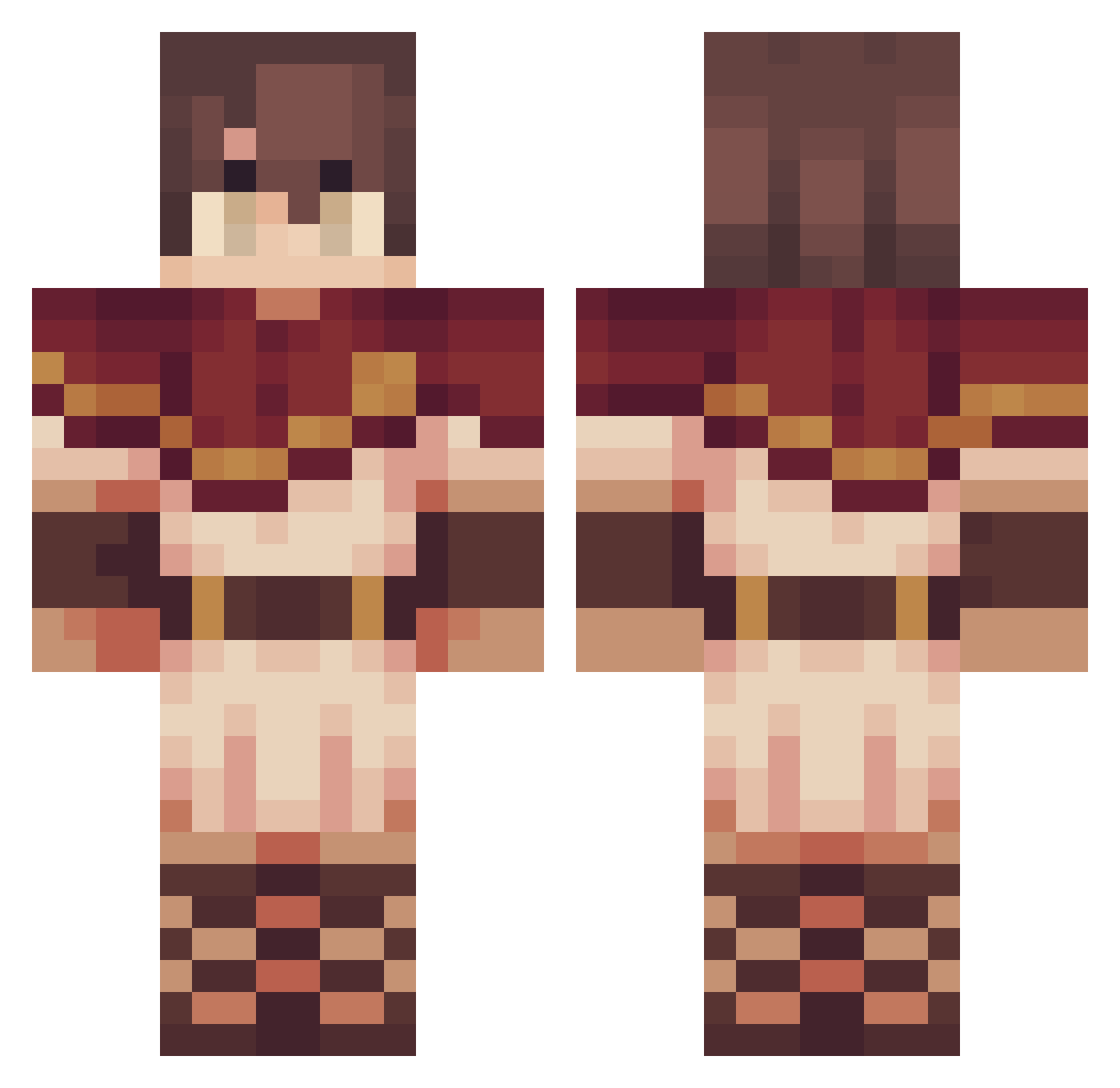 Lord_Saint Minecraft skin, front and back view