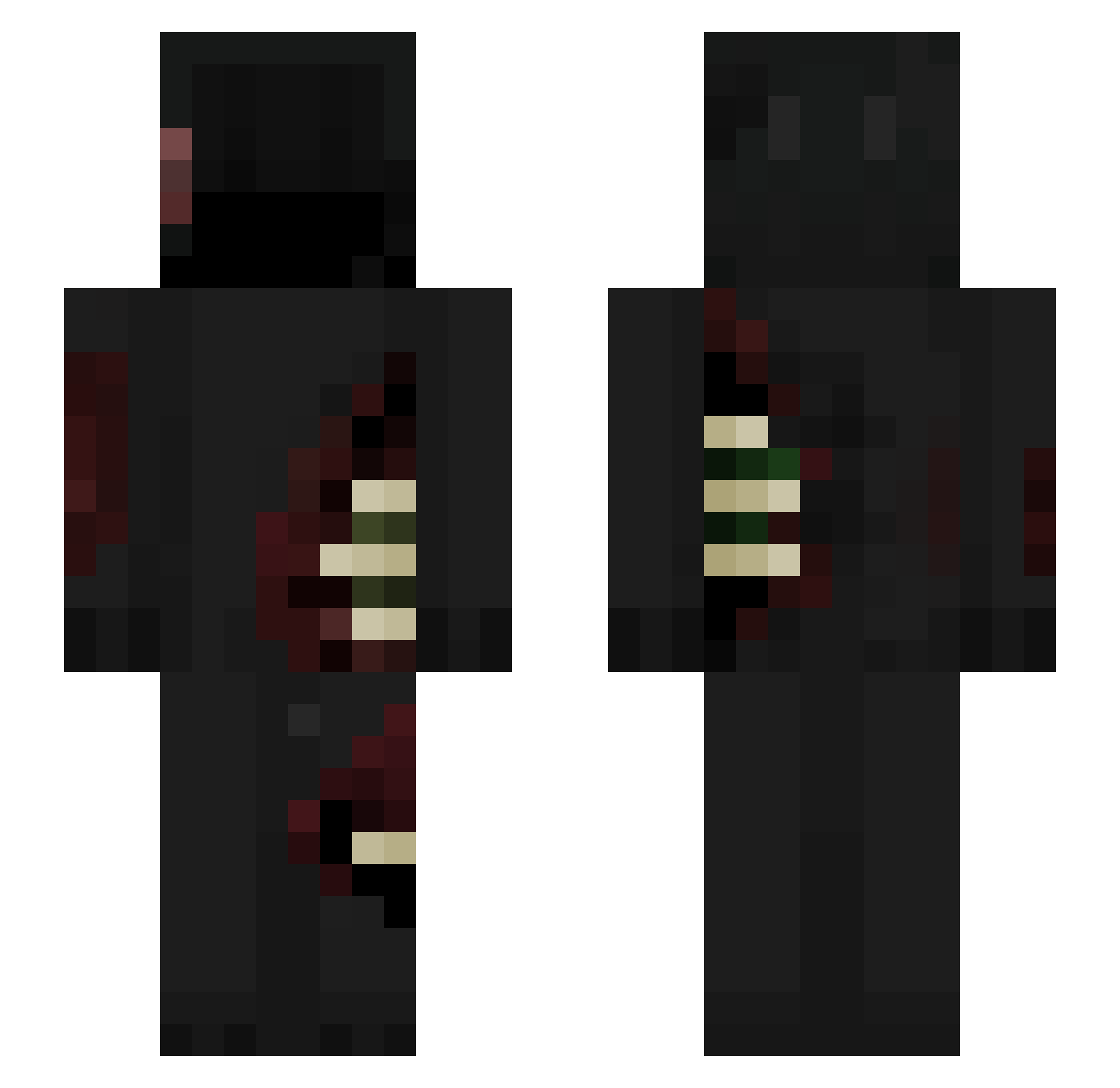 puwaaw Minecraft skin, front and back view
