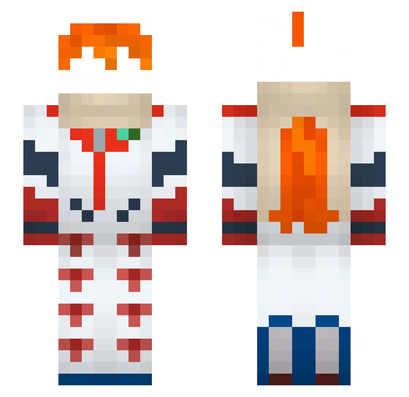 Master_Spark_ Minecraft skin, front and back view