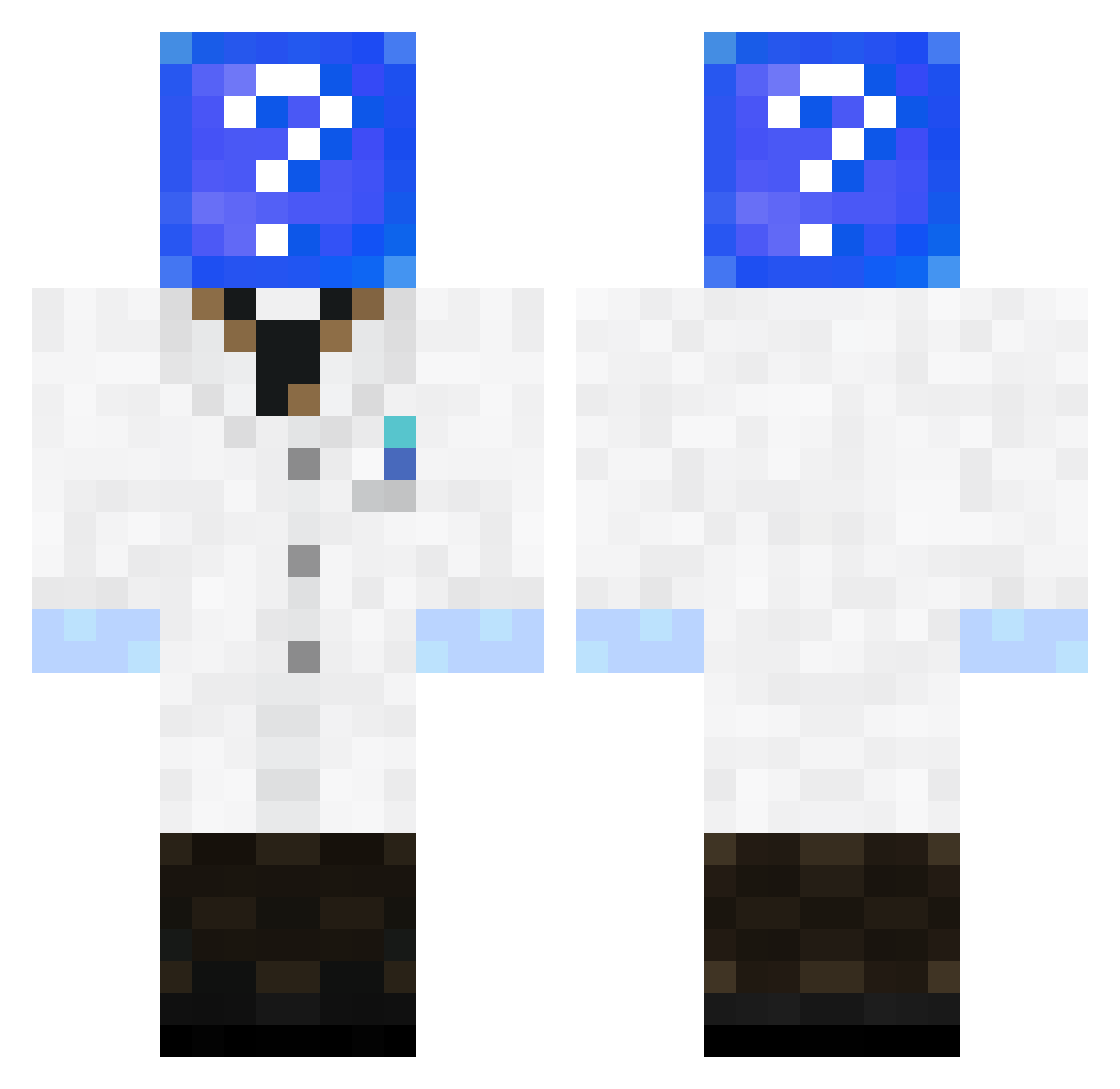Tricyclee Minecraft skin, front and back view