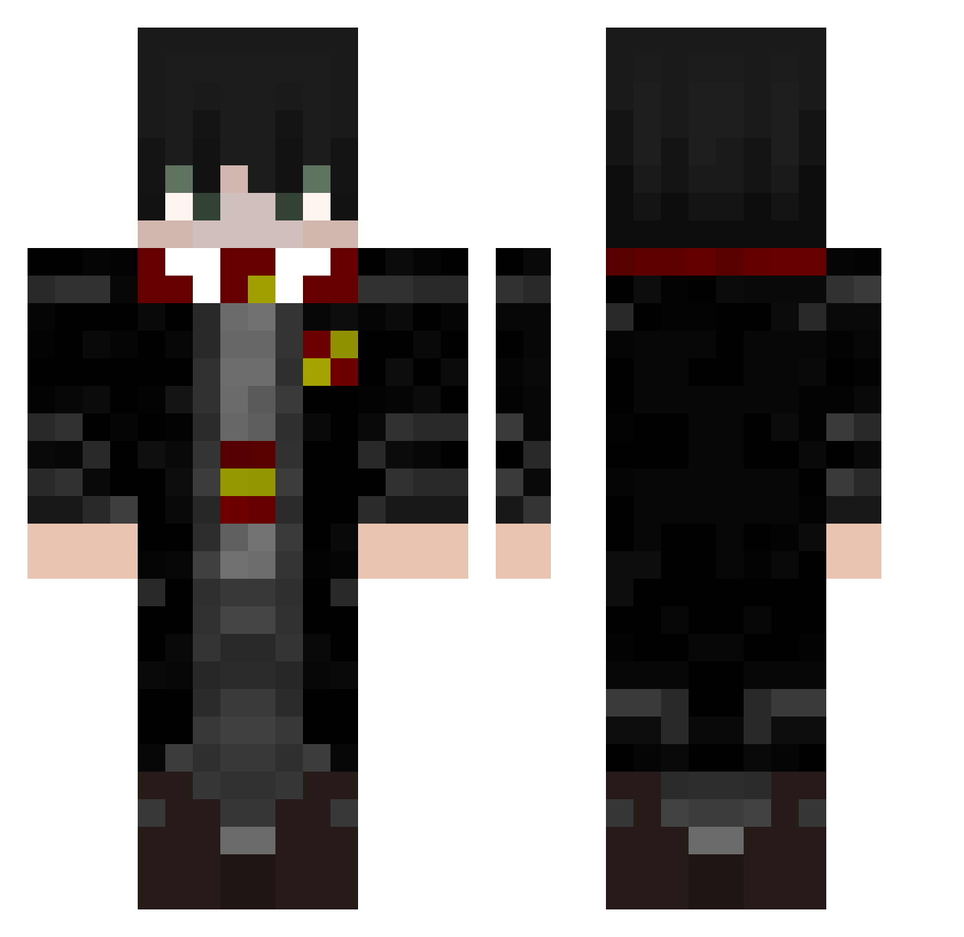 Trxthegreatest Minecraft skin, front and back view