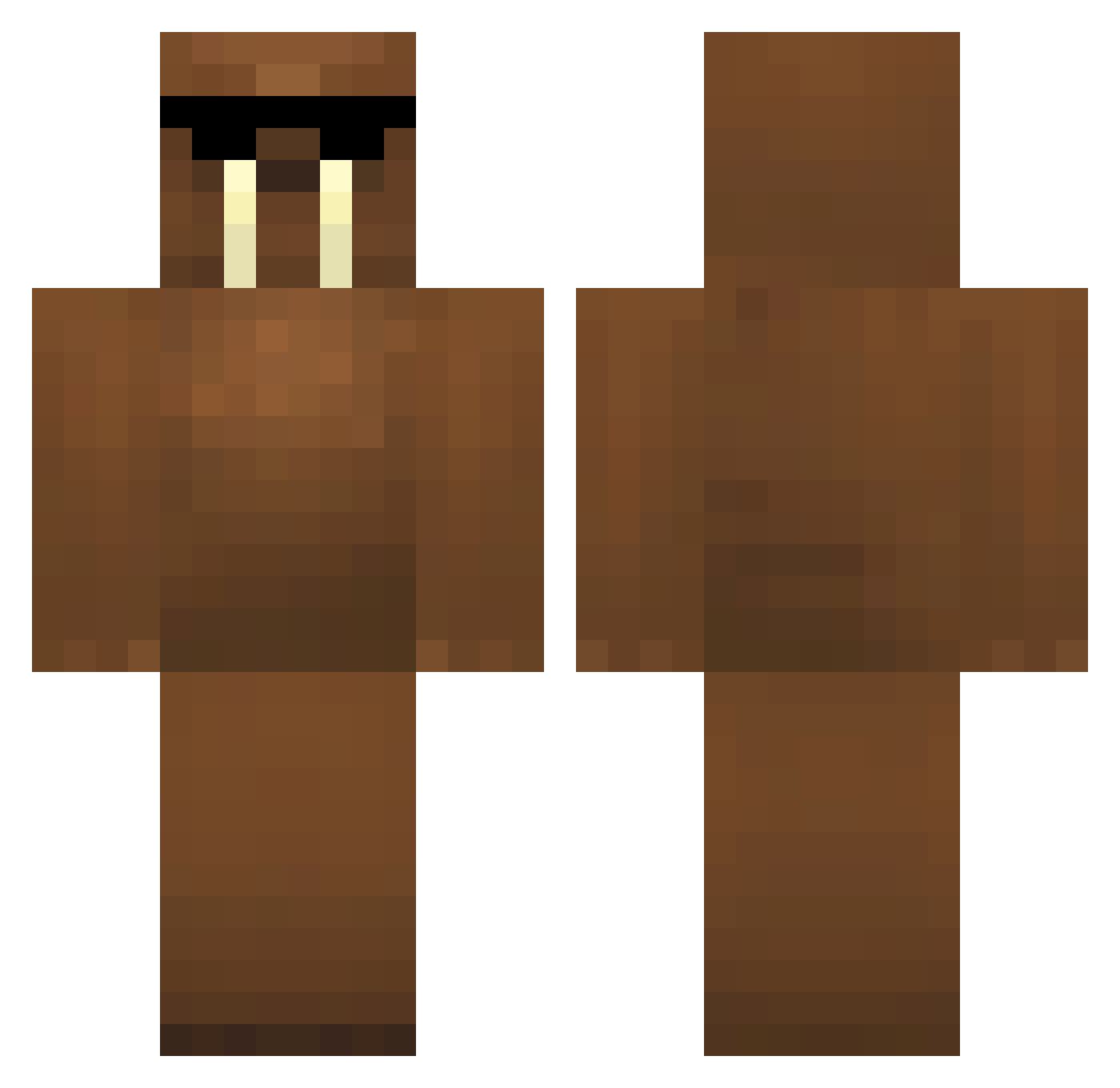 joyce7 Minecraft skin, front and back view