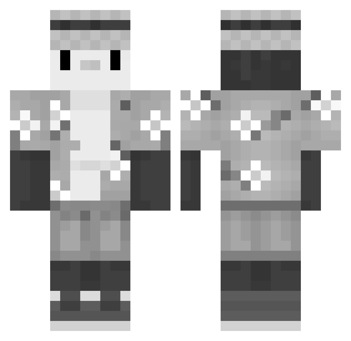 playsrandom4567 Minecraft skin, front and back view
